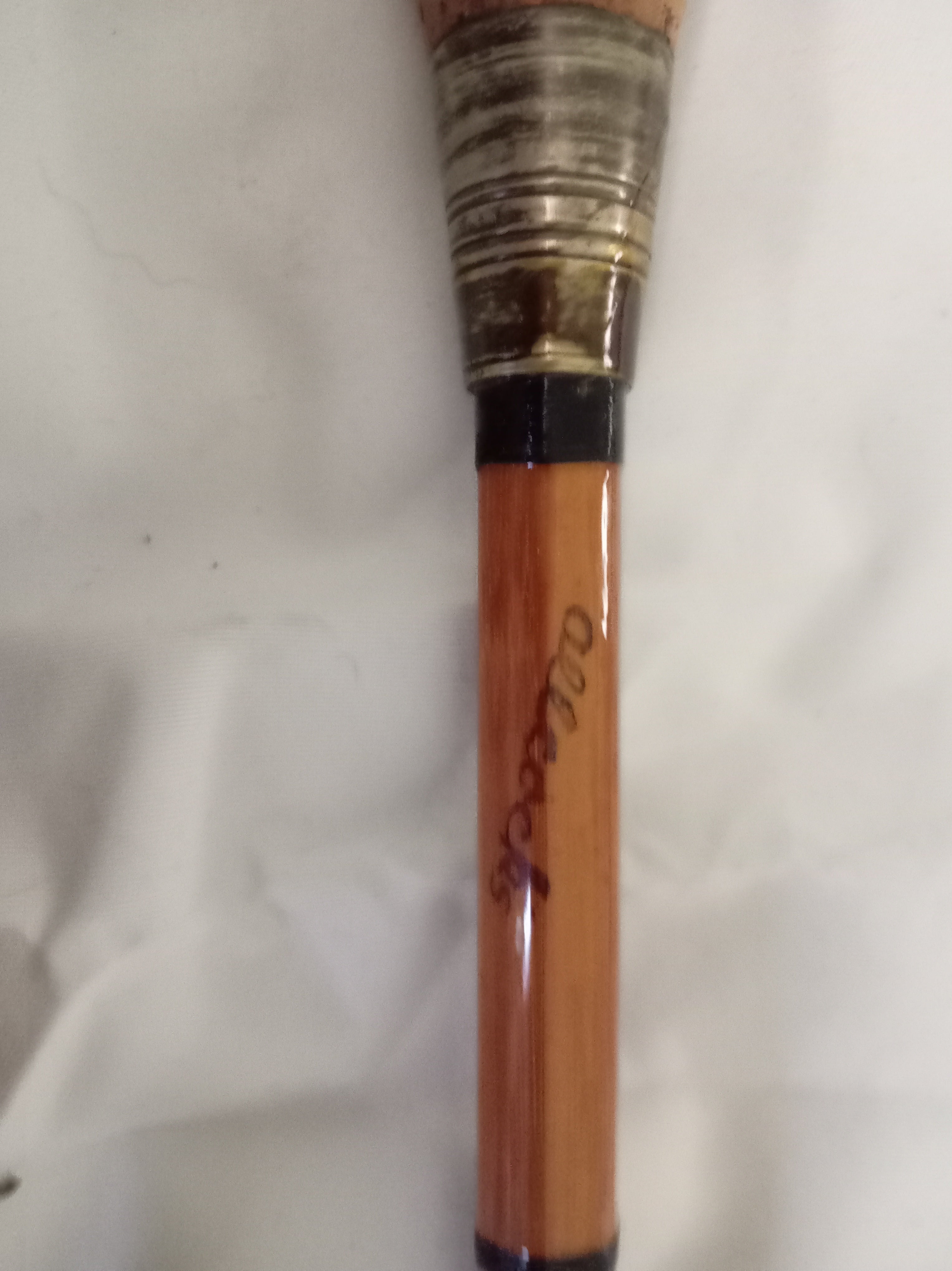 Vintage Allcocks Sapper 9ft 3-Piece Split Cane Trout Fly Fishing Rod Classic