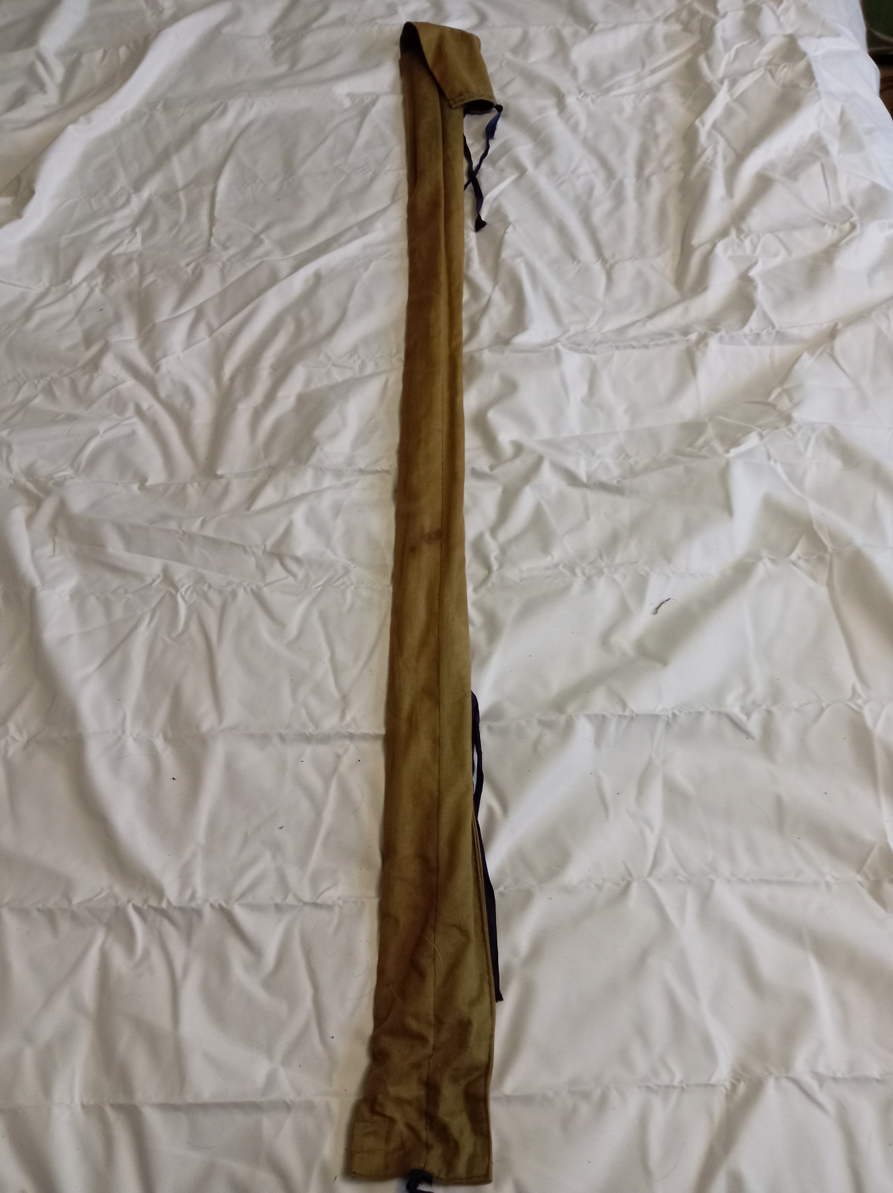Vintage MARCO 7ft Split Cane Fishing Rod 2-Piece Coarse Trout Fly With Cloth Bag