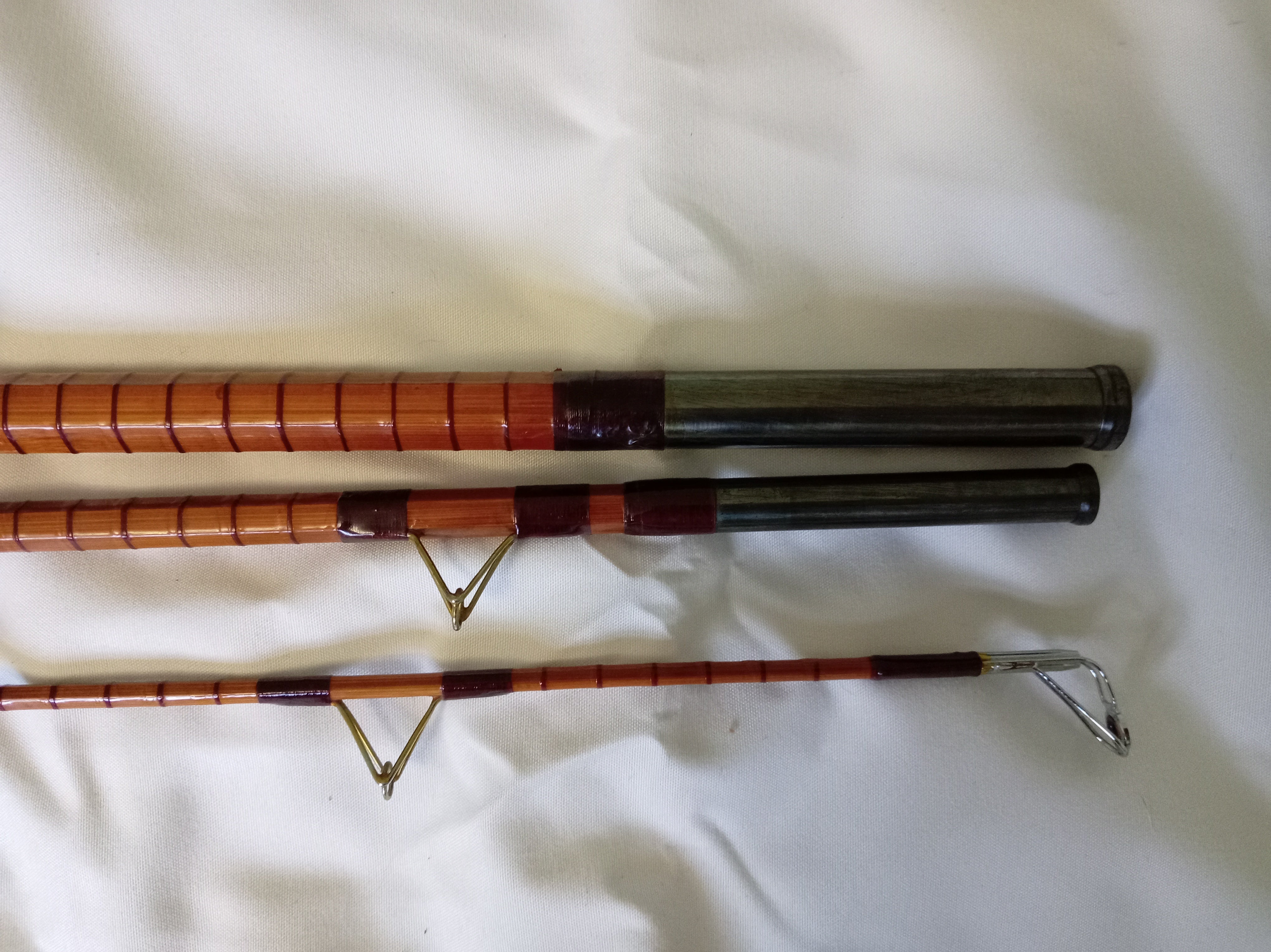 B James & Son Avocet 11ft 3 Piece Split Cane Rod Vintage Fishing Tackle Ex Cond