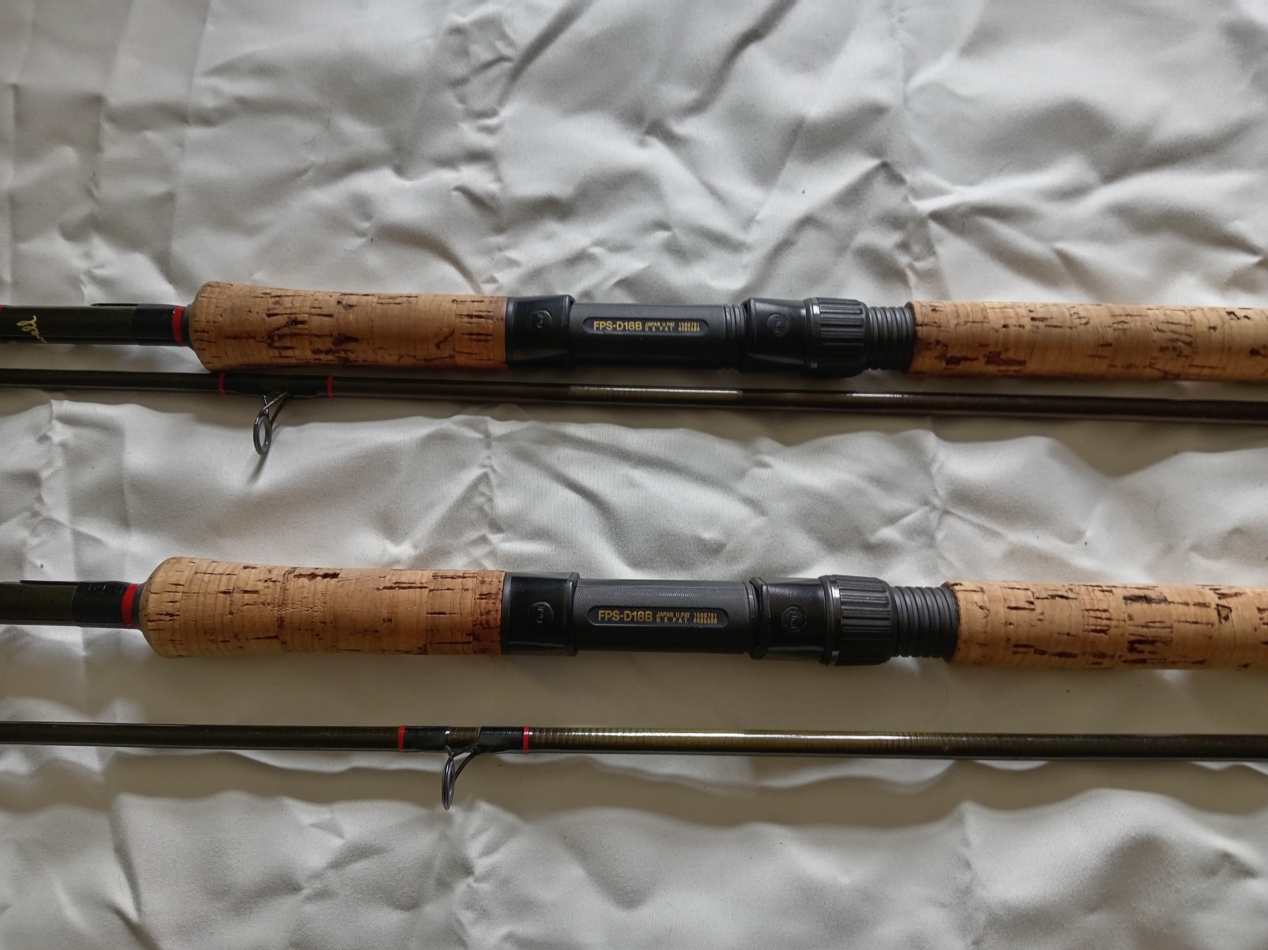 PAIR Harrison MultiCarp Handbuilt 12ft 2.25lb TC Carp Barbel Fishing Rods