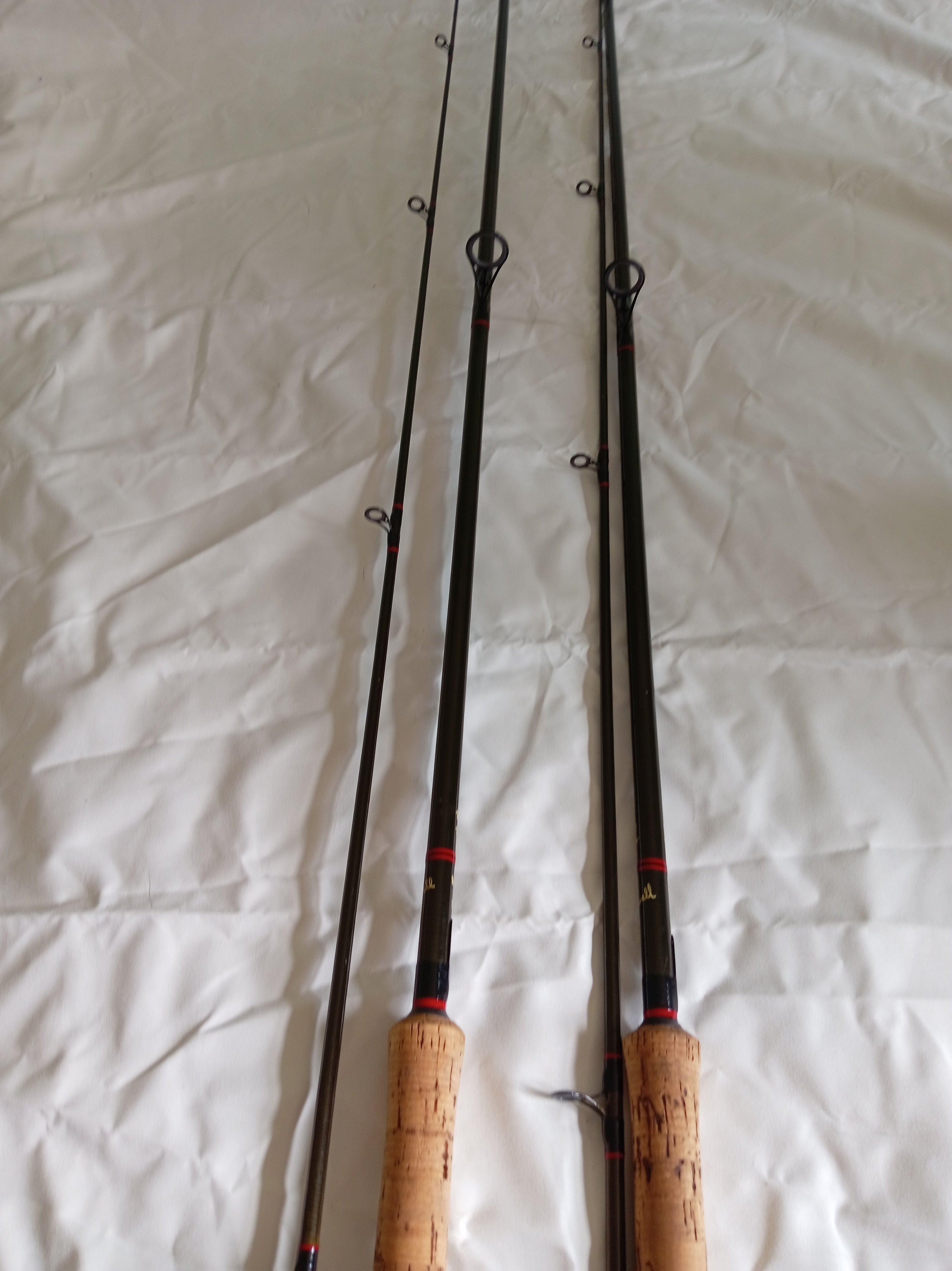 PAIR Harrison MultiCarp Handbuilt 12ft 2.25lb TC Carp Barbel Fishing Rods