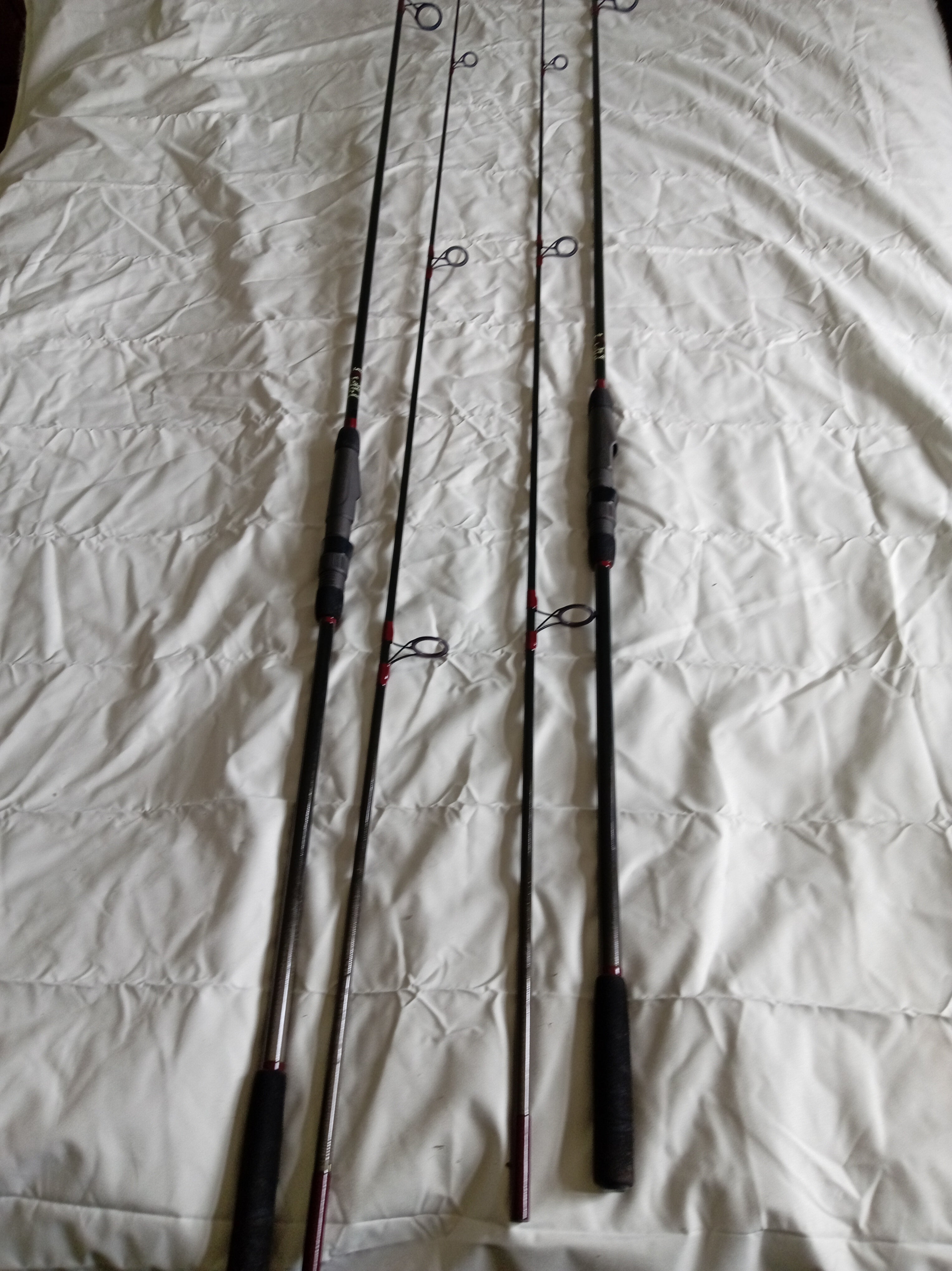 Harrison Ballista Slim Carp Rods 12ft 3lb TC Custom Handbuilt Pair  Matching Set