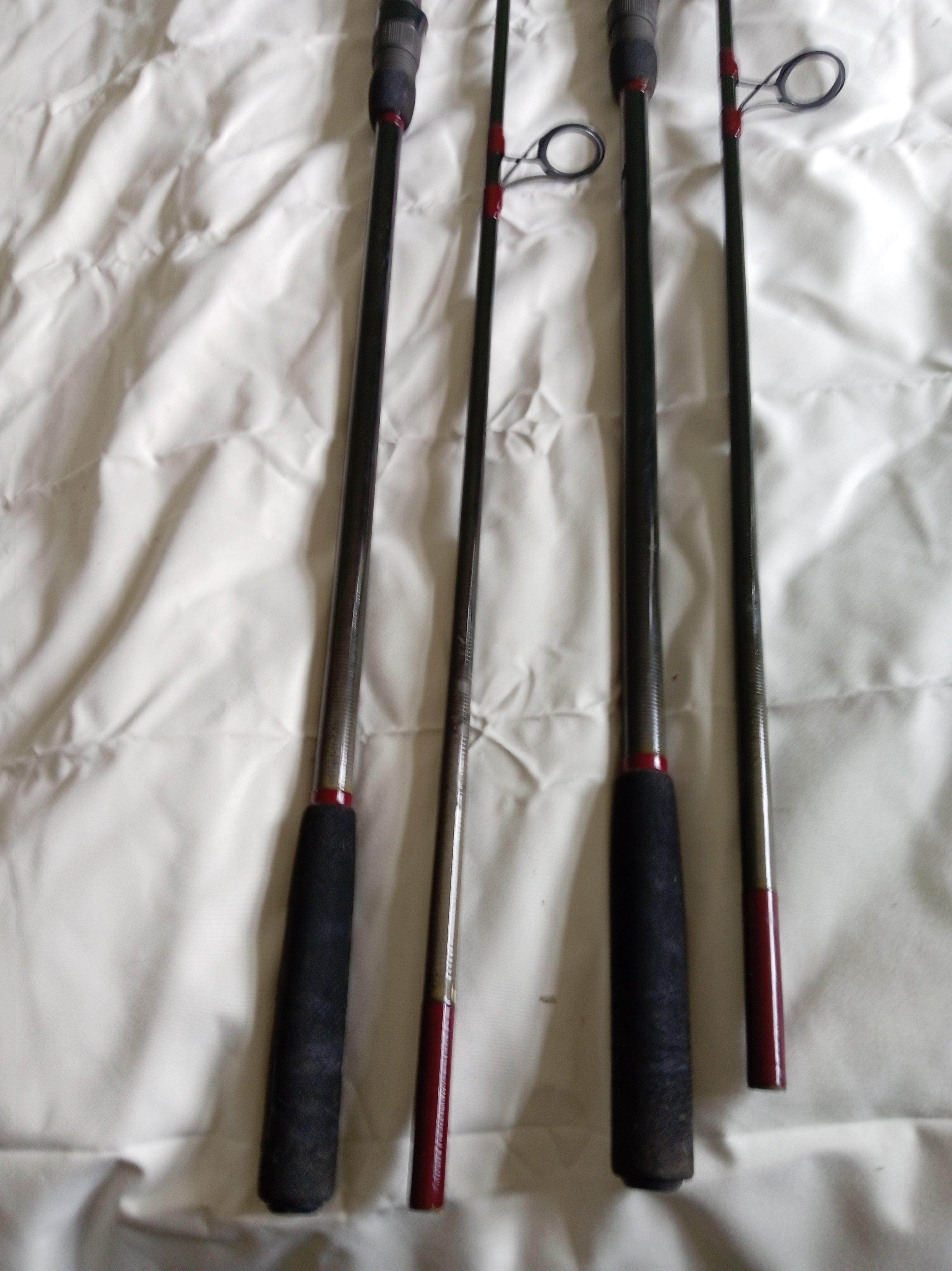 Harrison Ballista Slim Carp Rods 12ft 3lb TC Custom Handbuilt Pair  Matching Set
