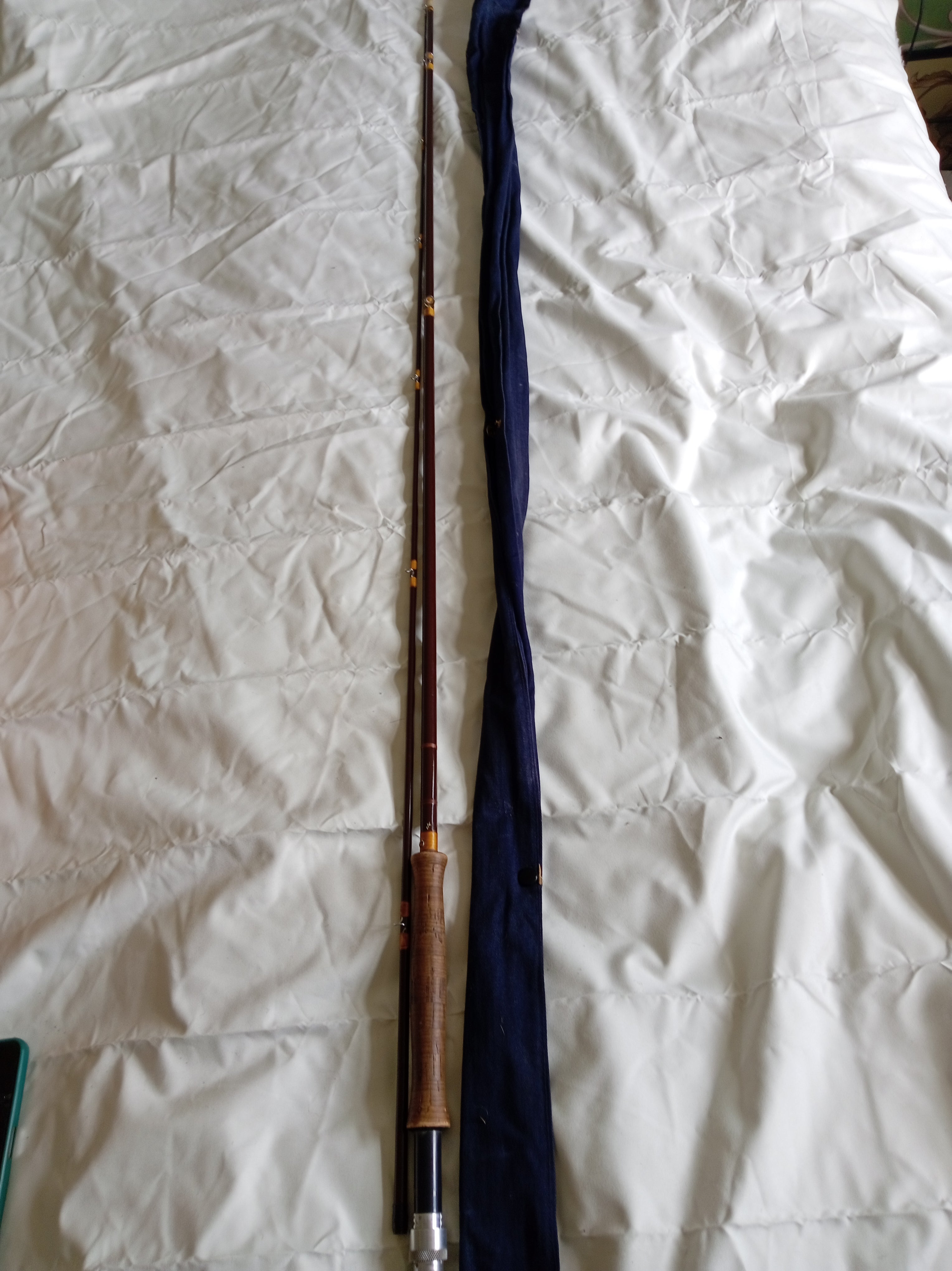 Hardy Jet 9ft #6 Fly Fishing Rod Vintage Trout Carbon Classic Angling Cloth Bag