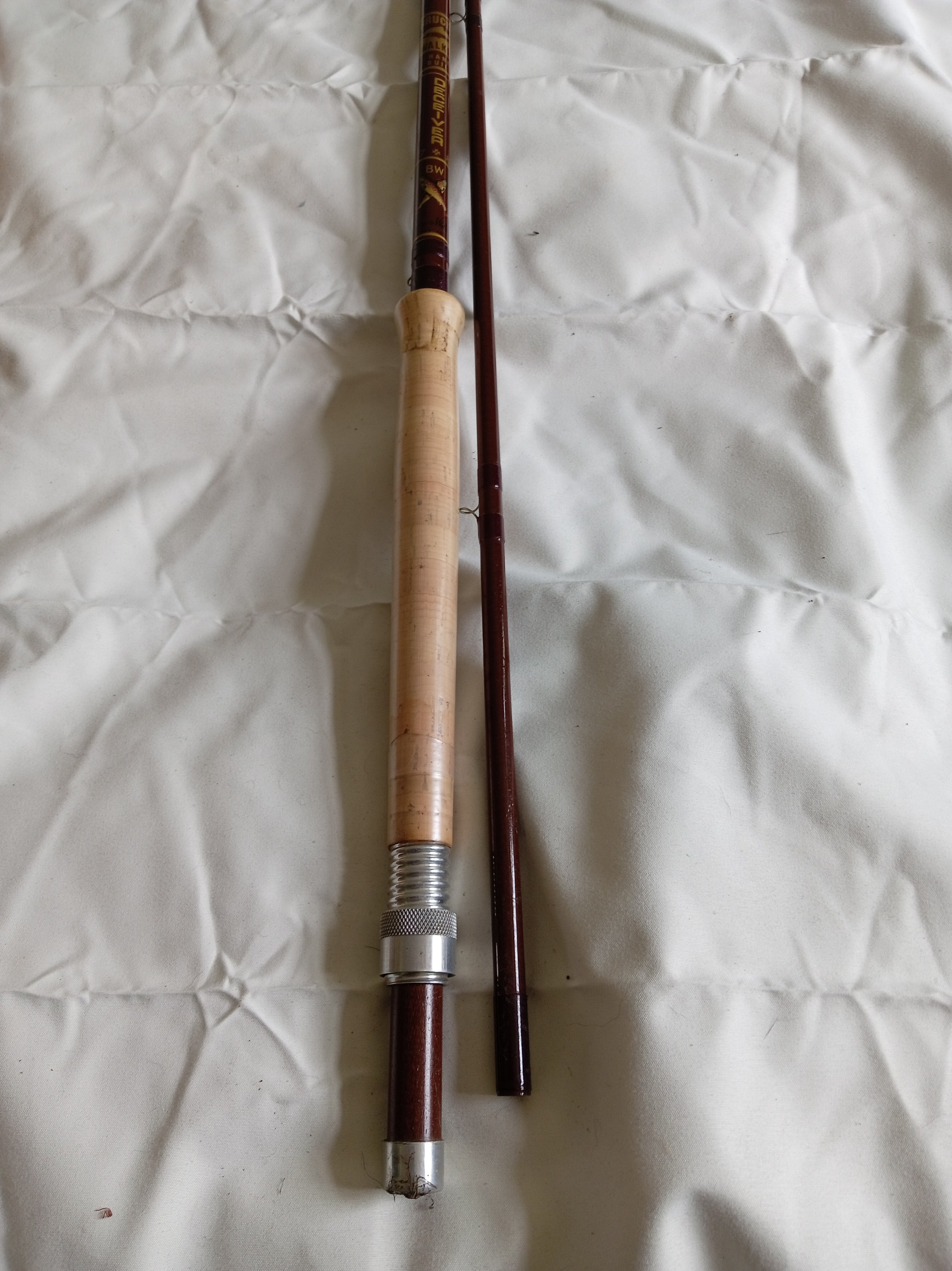 Bruce & Walker Deceiver 7-8wt Fly Rod 10ft Handbuilt Vintage Pristine Cloth Bag