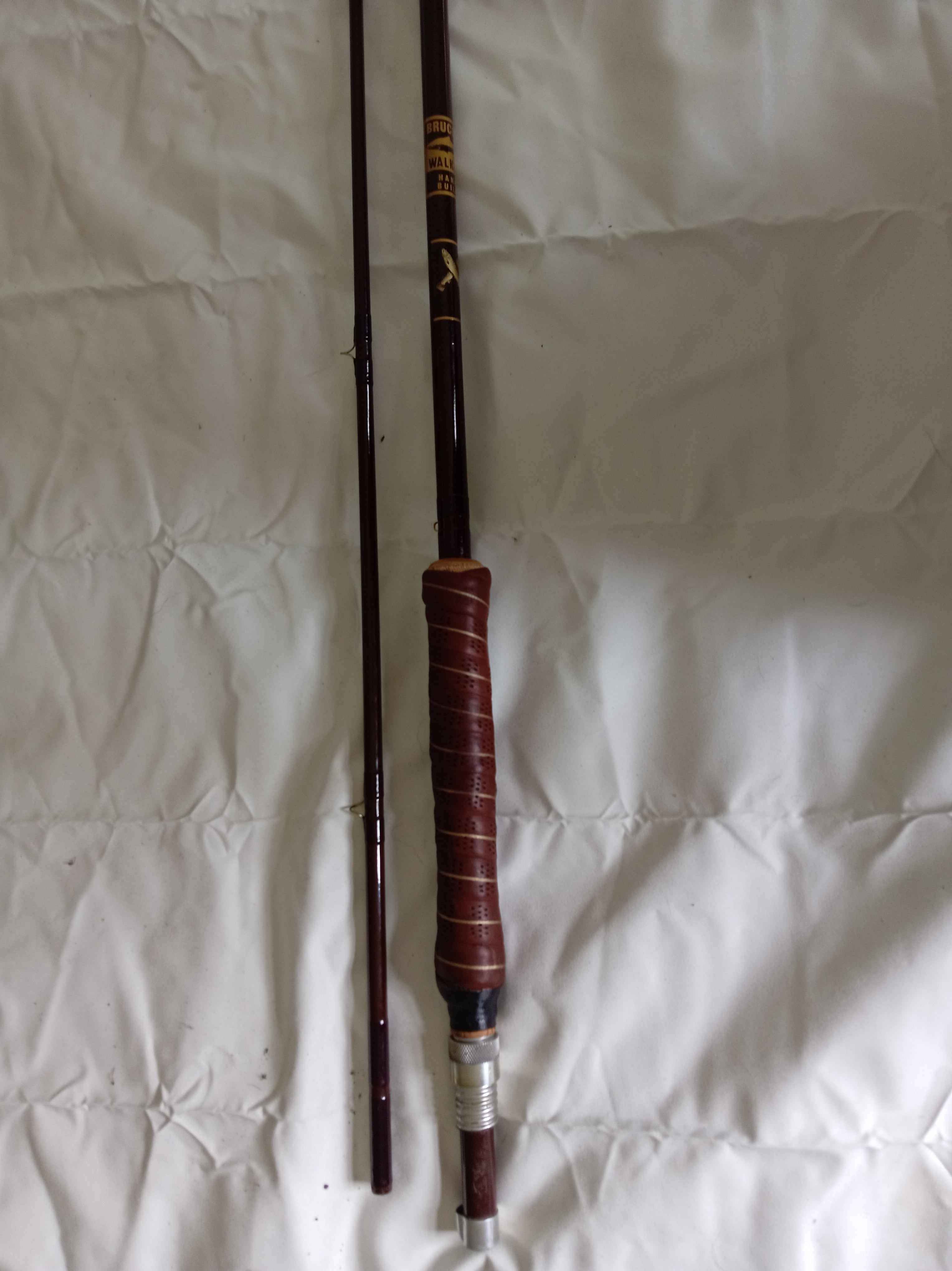 Bruce & Walker Ultra Light Mk1 9ft 8wt Fly Fishing Rod Hand Built Cloth Bag Used