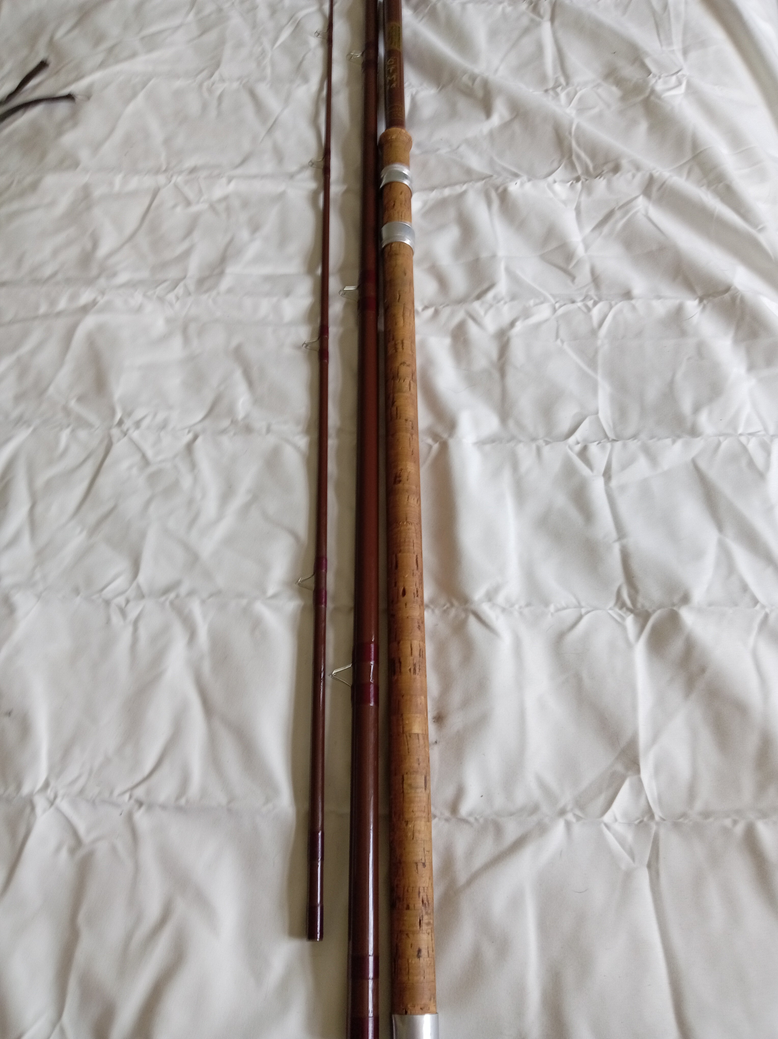 Vintage B James & Son Bruce & Walker CTM14 3-Piece Float Rod - Repaired Tip + Bag