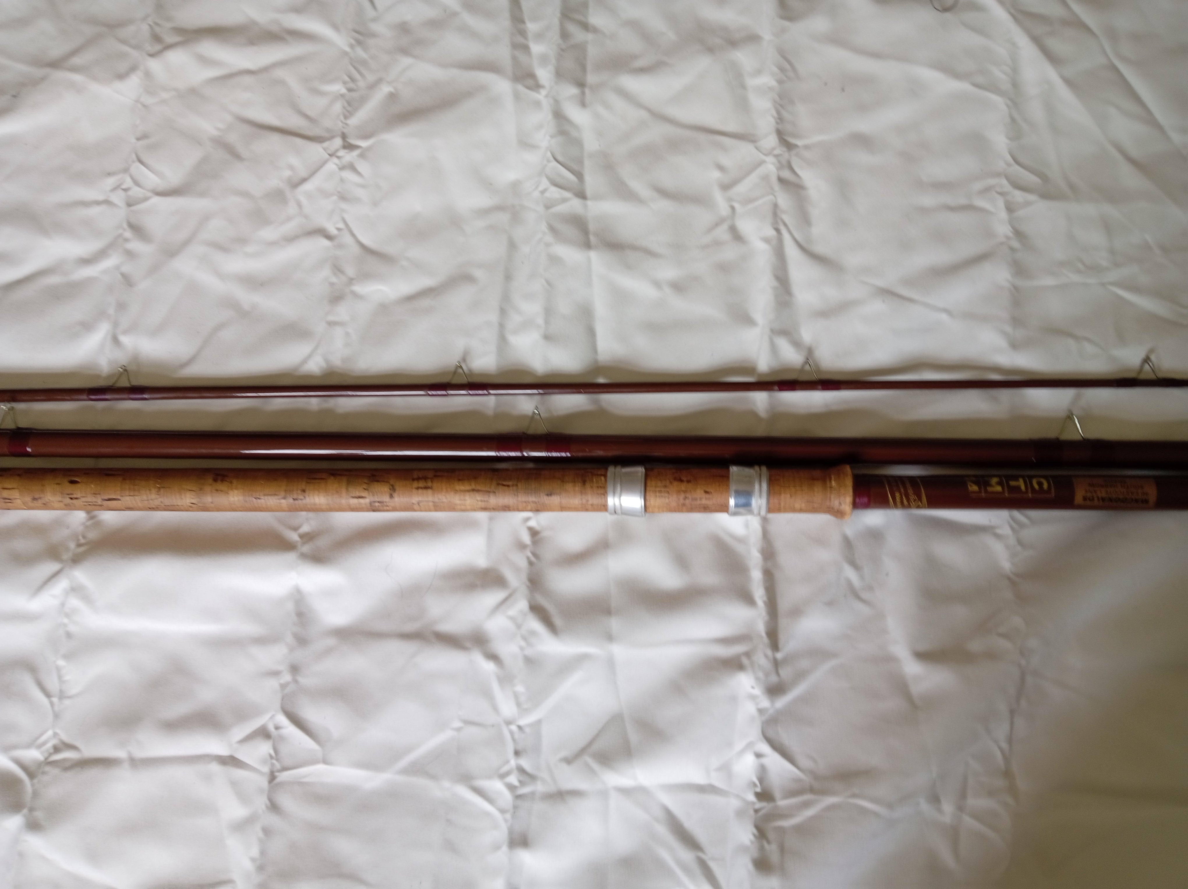 Vintage B James & Son Bruce & Walker CTM14 3-Piece Float Rod - Repaired Tip + Bag