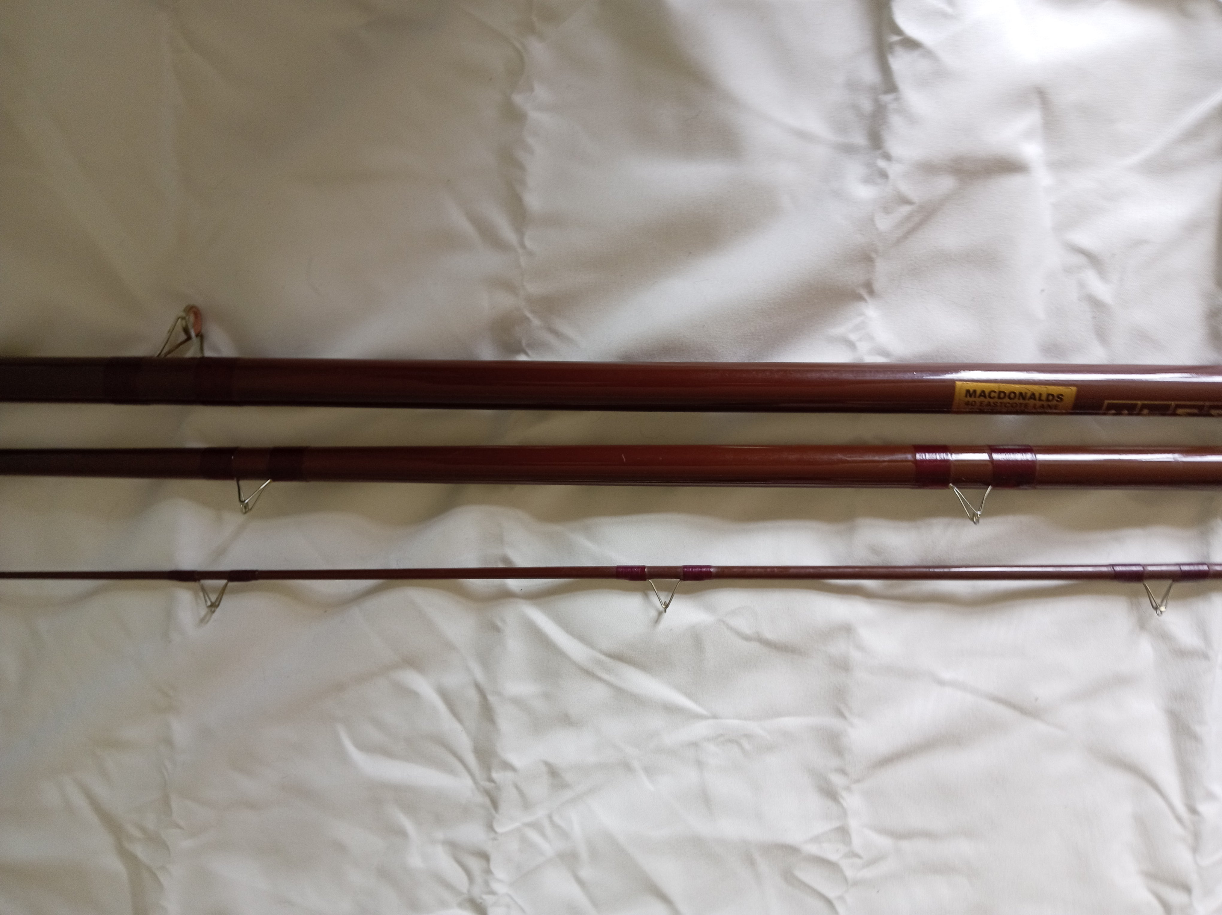 Vintage B James & Son Bruce & Walker CTM14 3-Piece Float Rod - Repaired Tip + Bag