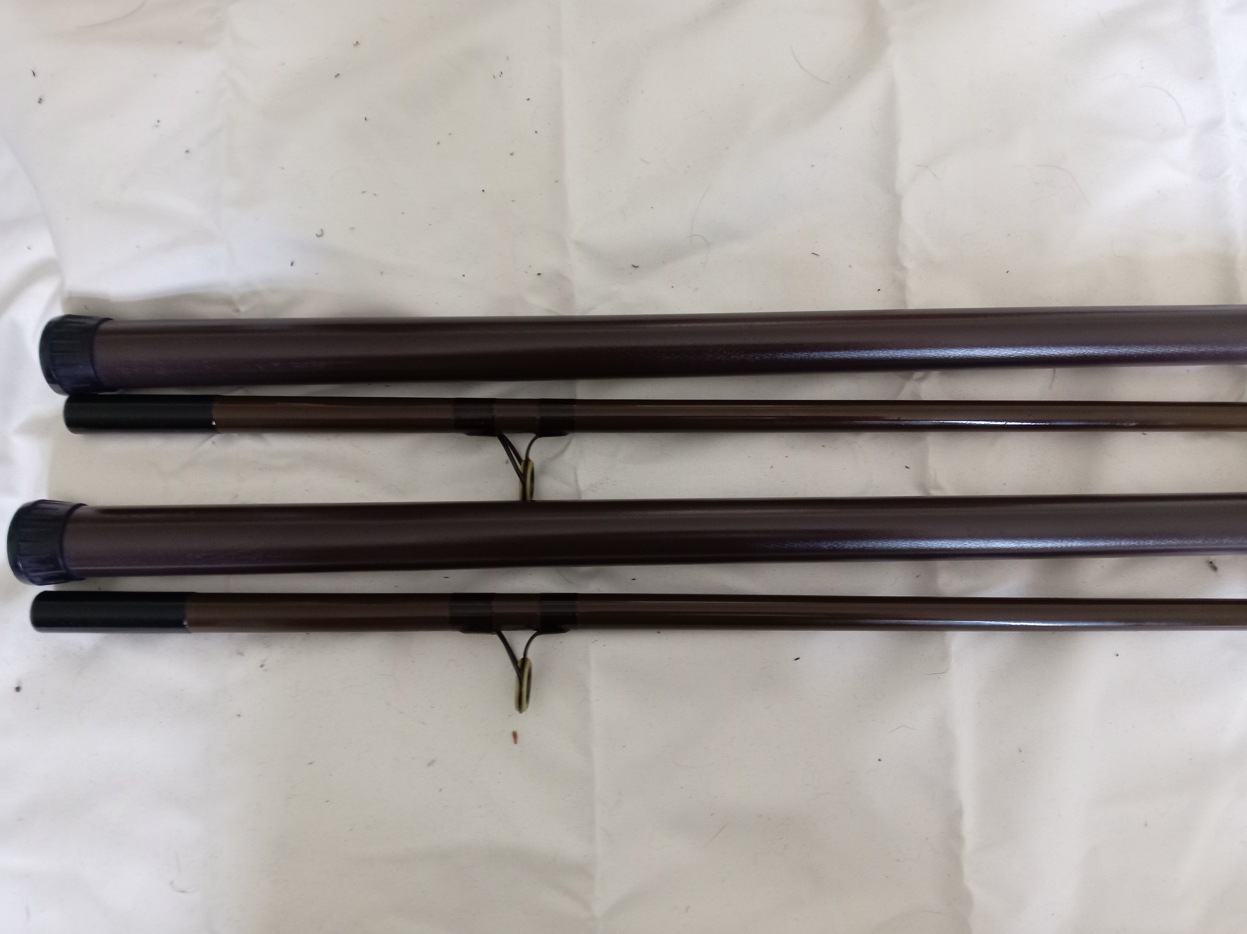 Pair Vintage North Western SS6 Carp Rods 11ft Pristine Handbuilt Inc Bag