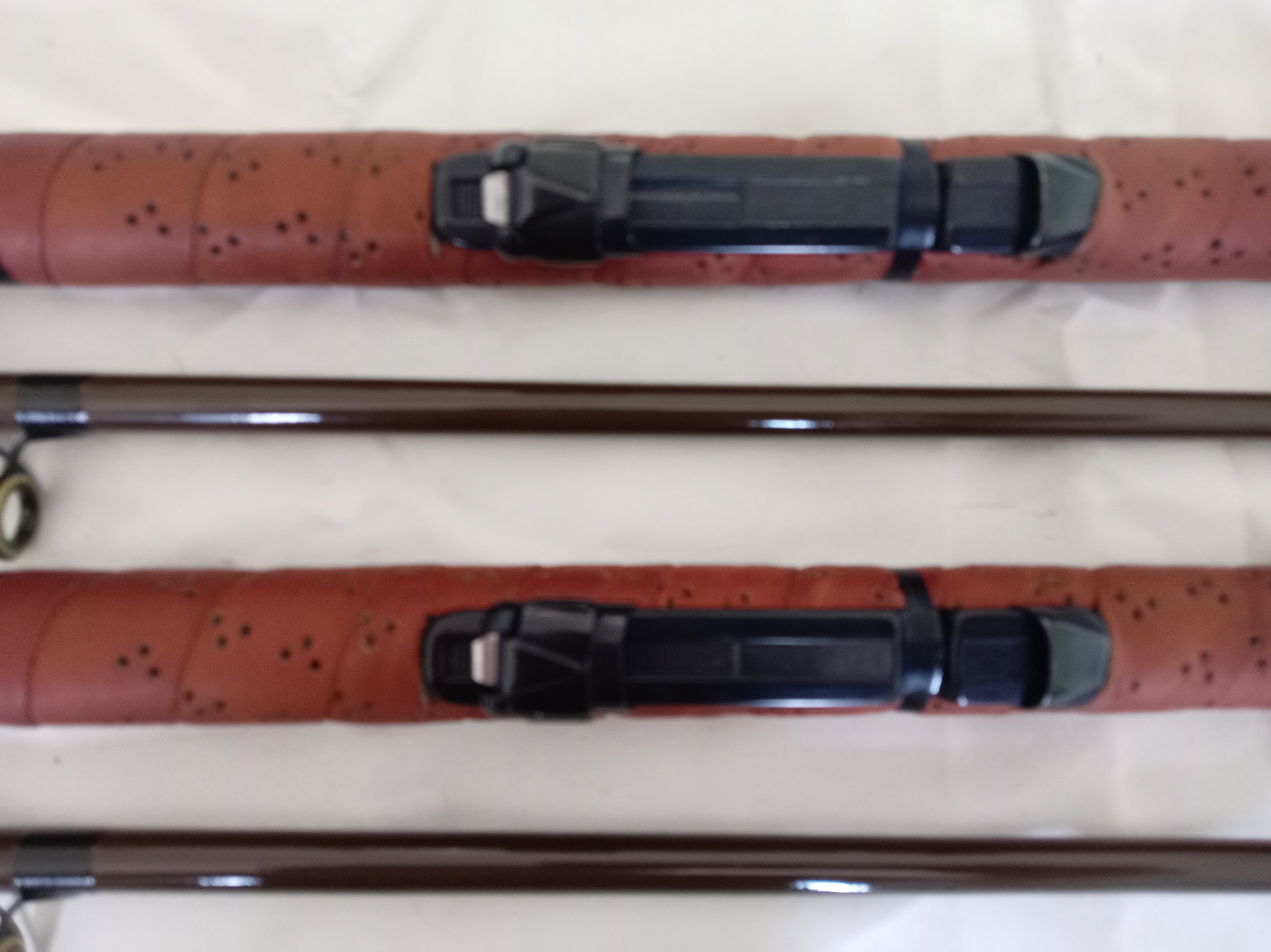 Pair Vintage North Western SS6 Carp Rods 11ft Pristine Handbuilt Inc Bag