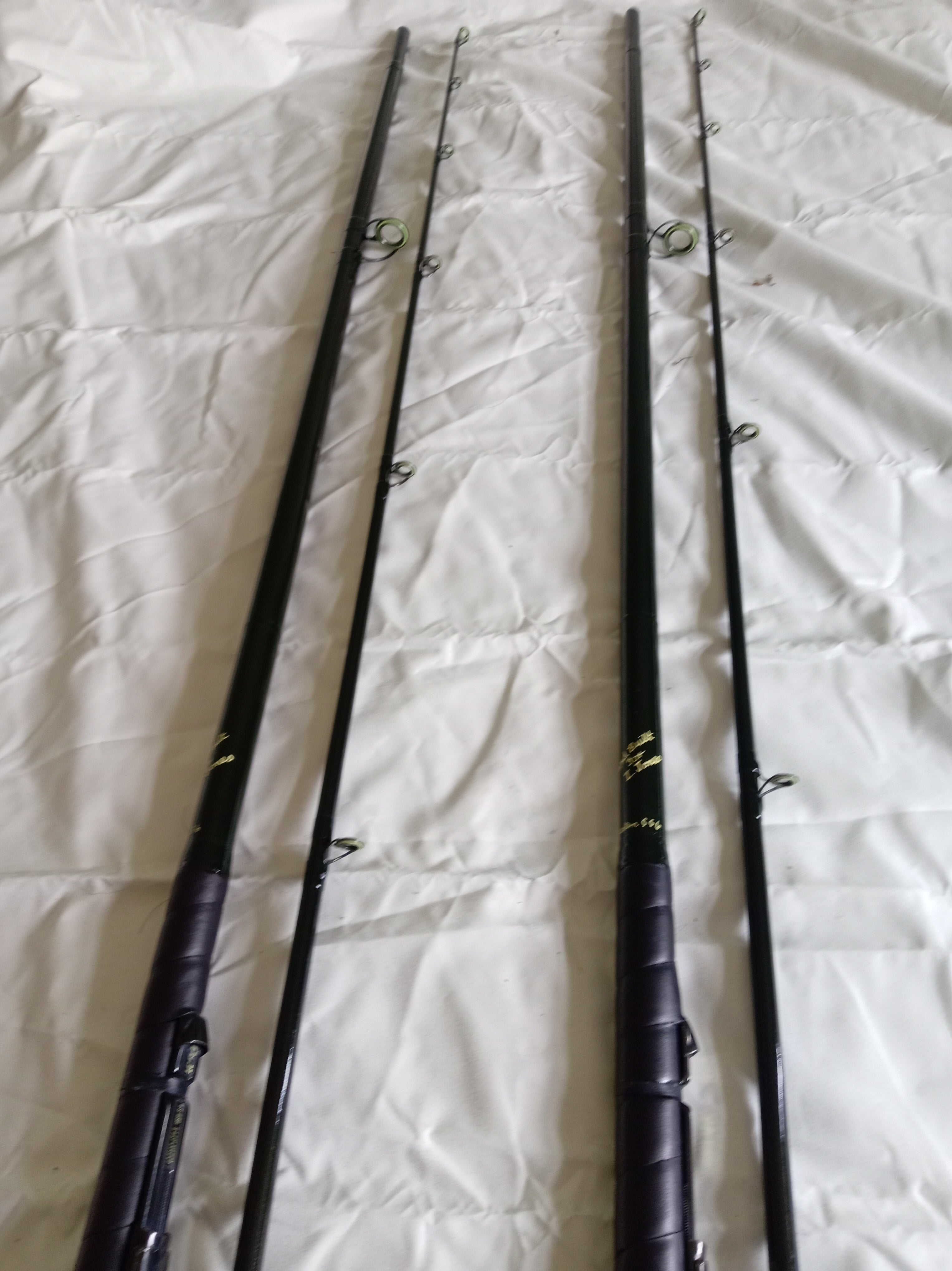 PAIR Vintage North Western SS6 Carp Rods 11ft Handbuilt Pristine Custom Old School