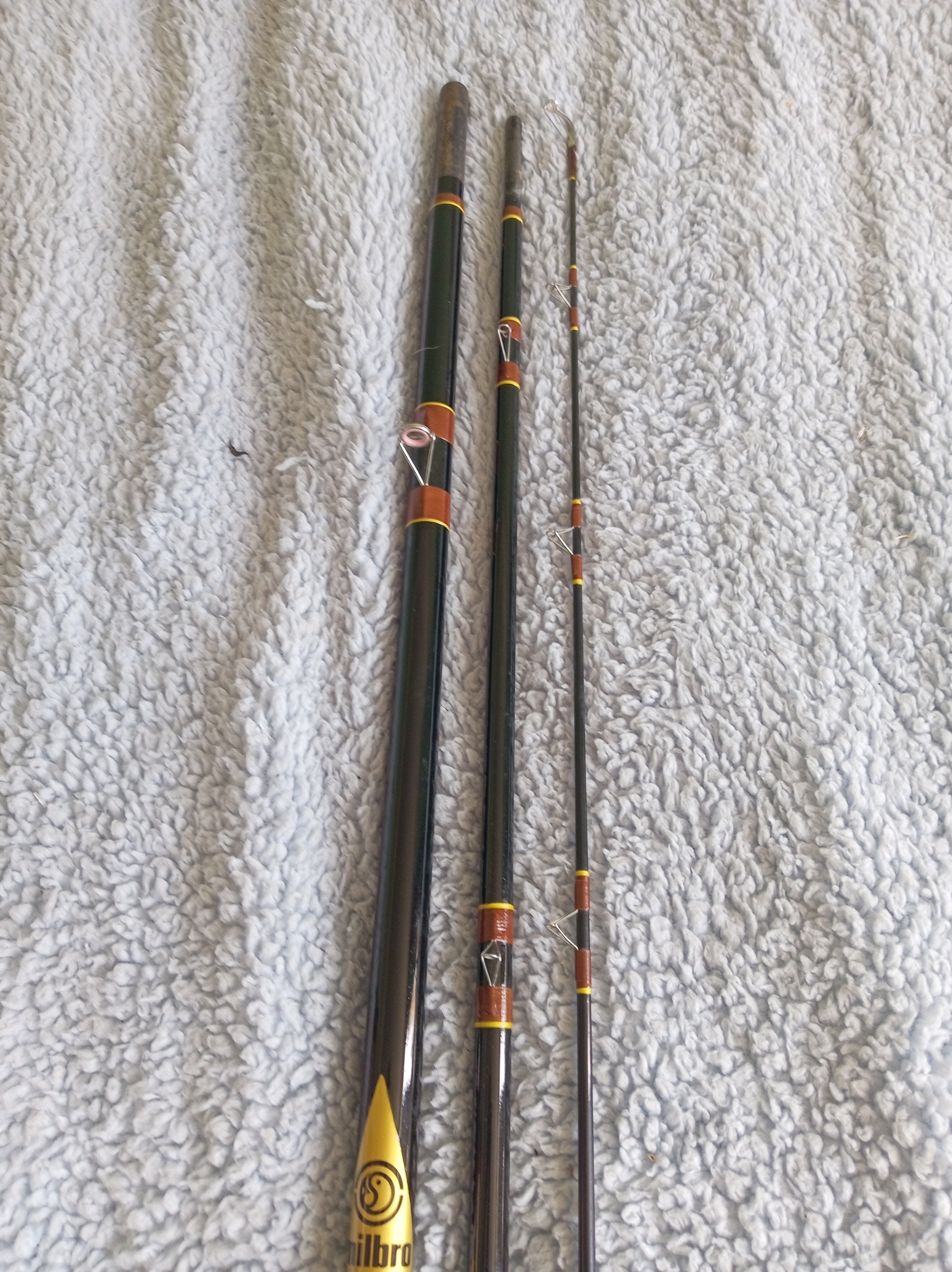 Vintage Milbro Classic Coleshill 12ft Match Rod 3Pc Float Fishing Excellent Cond