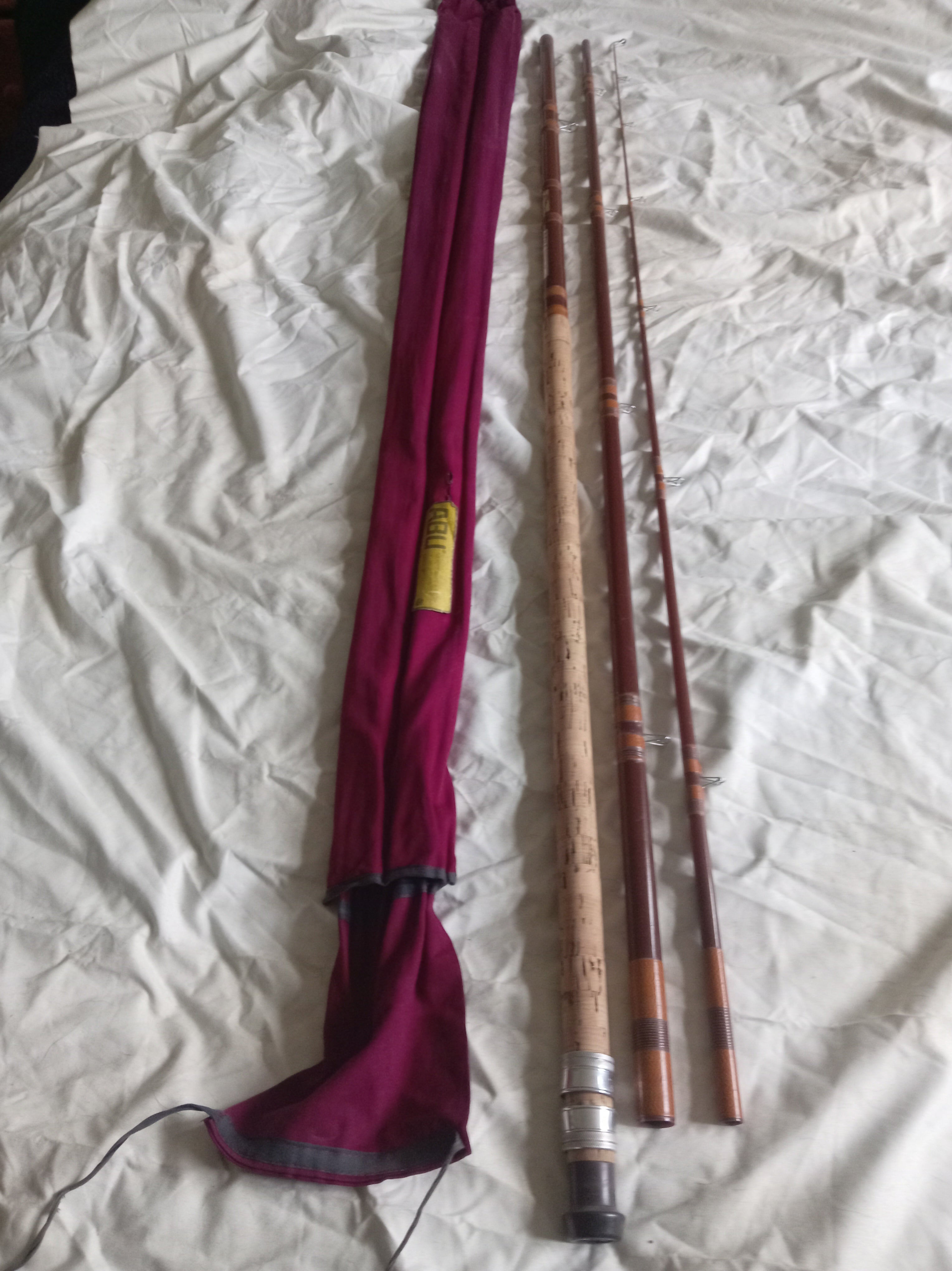 Vintage Abu Feralite Mark 6 Zoom All England Match Tip Rod 13ft Fibreglass + Bag