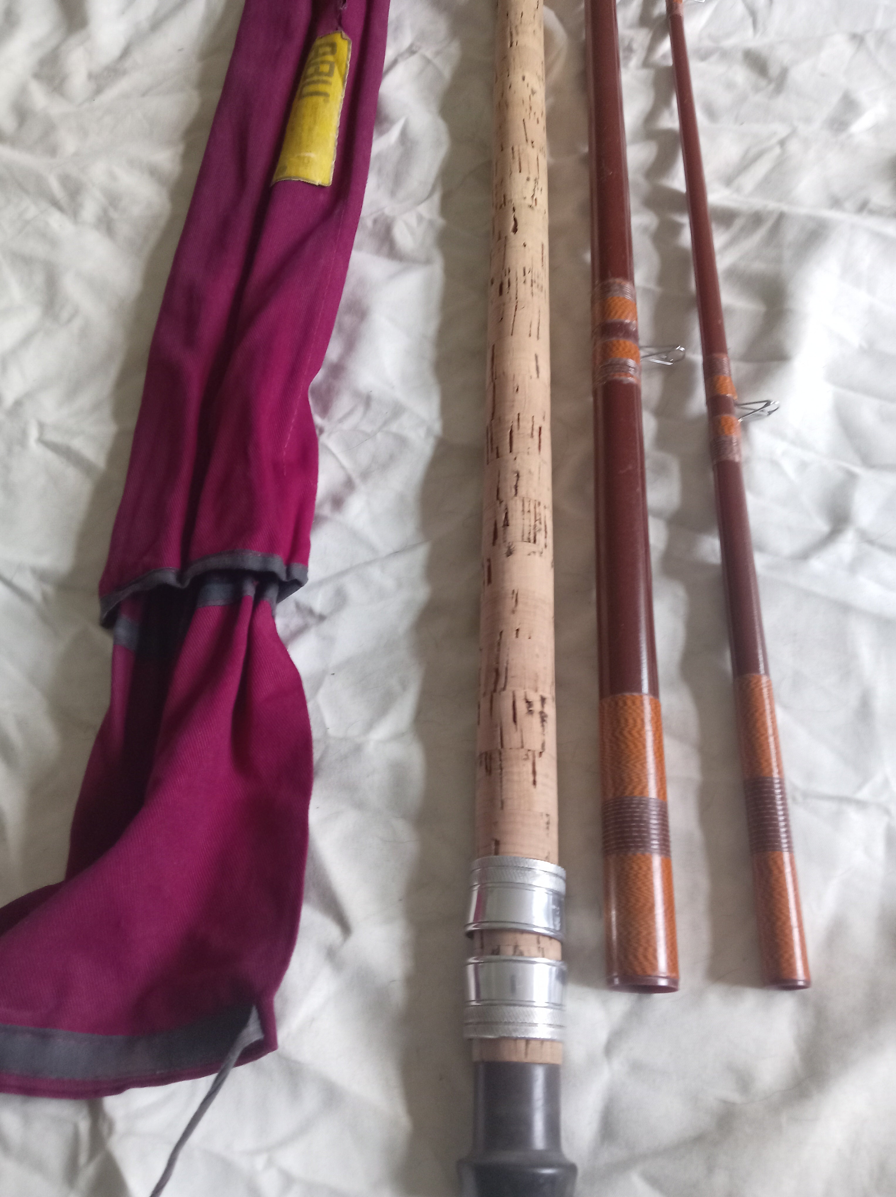 Vintage Abu Feralite Mark 6 Zoom All England Match Tip Rod 13ft Fibreglass + Bag