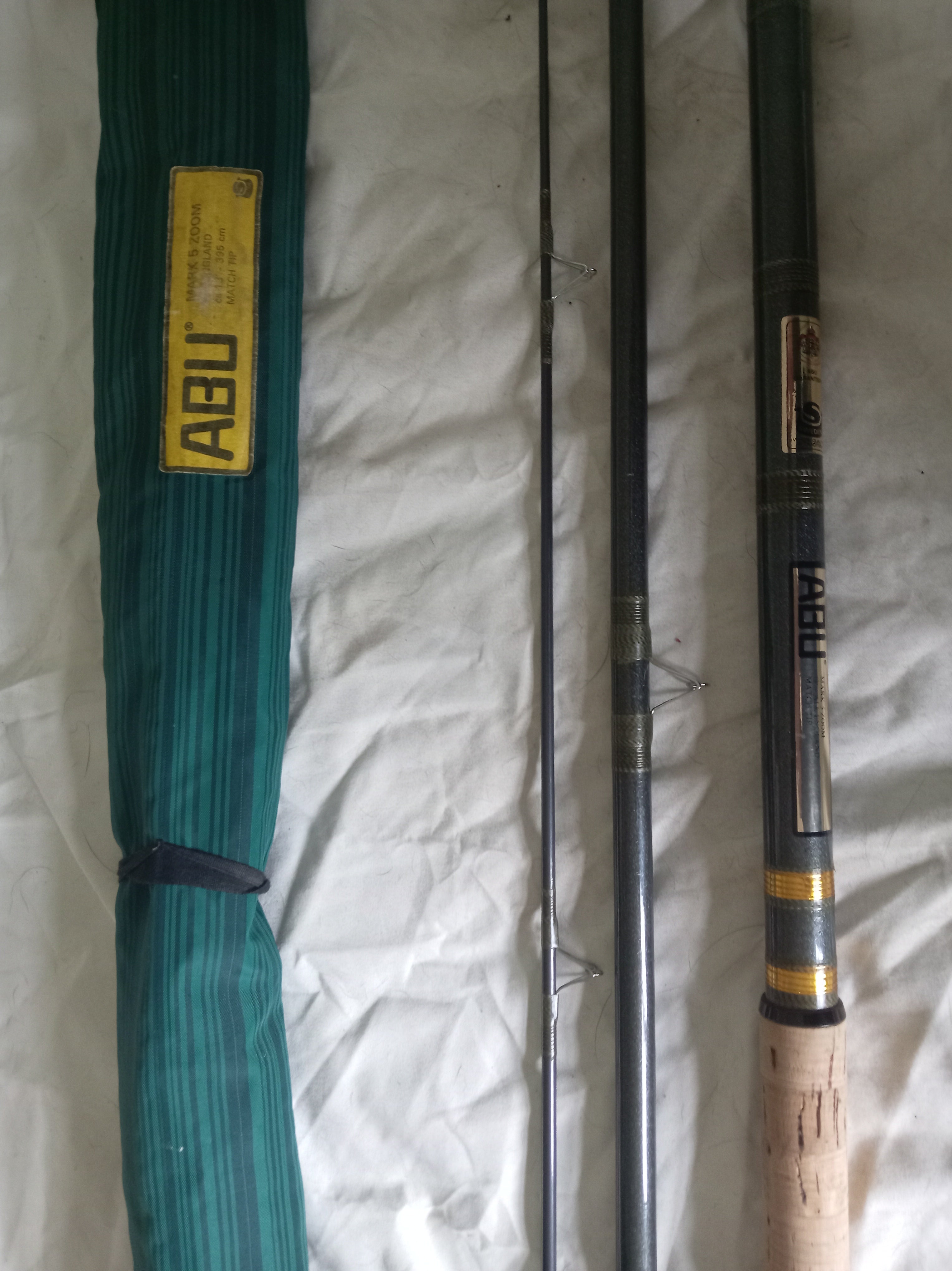 Abu Mark 5 13ft Zoom Match Rod All England Tip Float Vintage Fishing Rod & Bag
