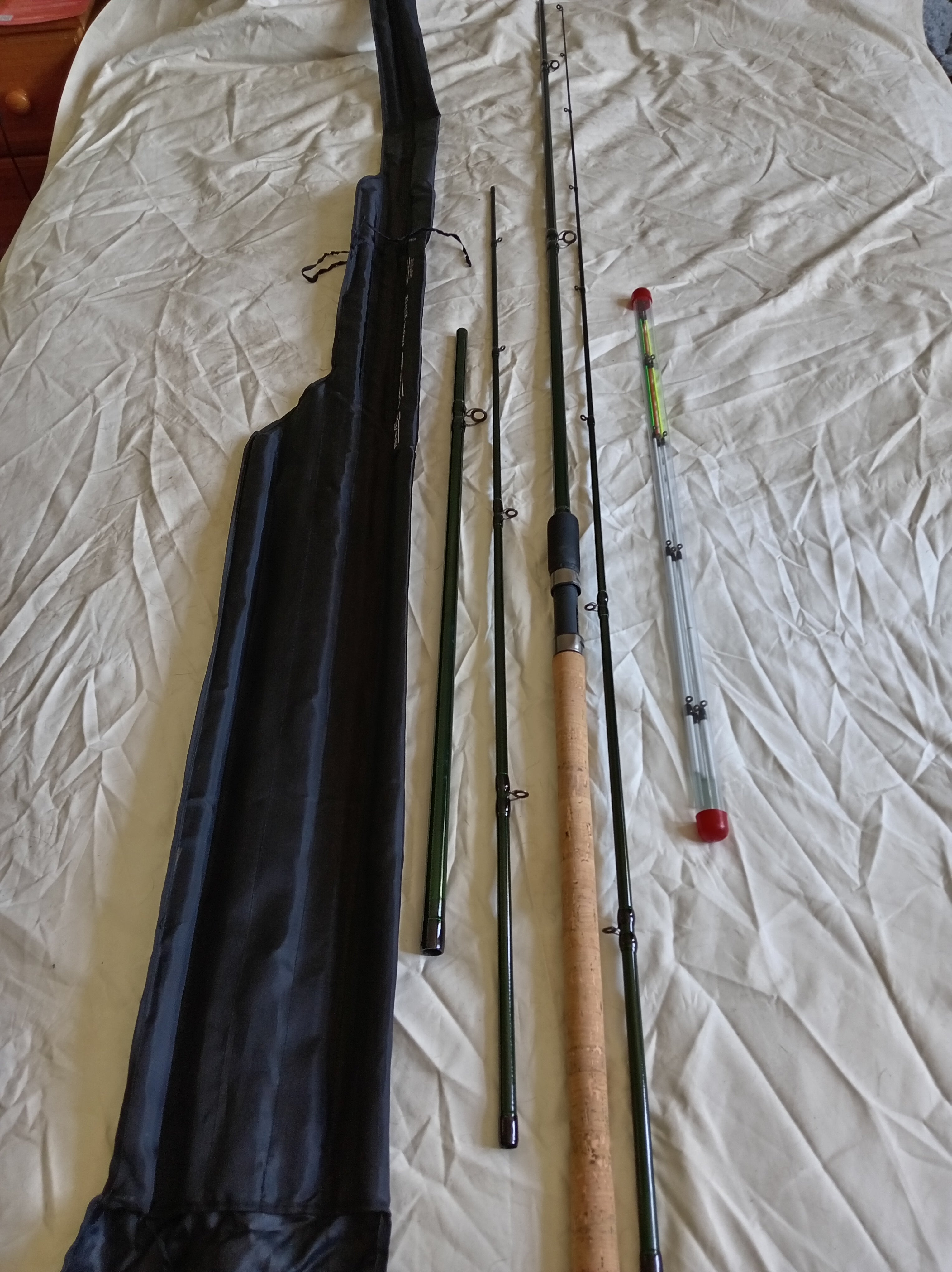 John Wilson Rovex Barbel Quiver Rod 11ft 13ft 3 Tips & Bag Superb Condition