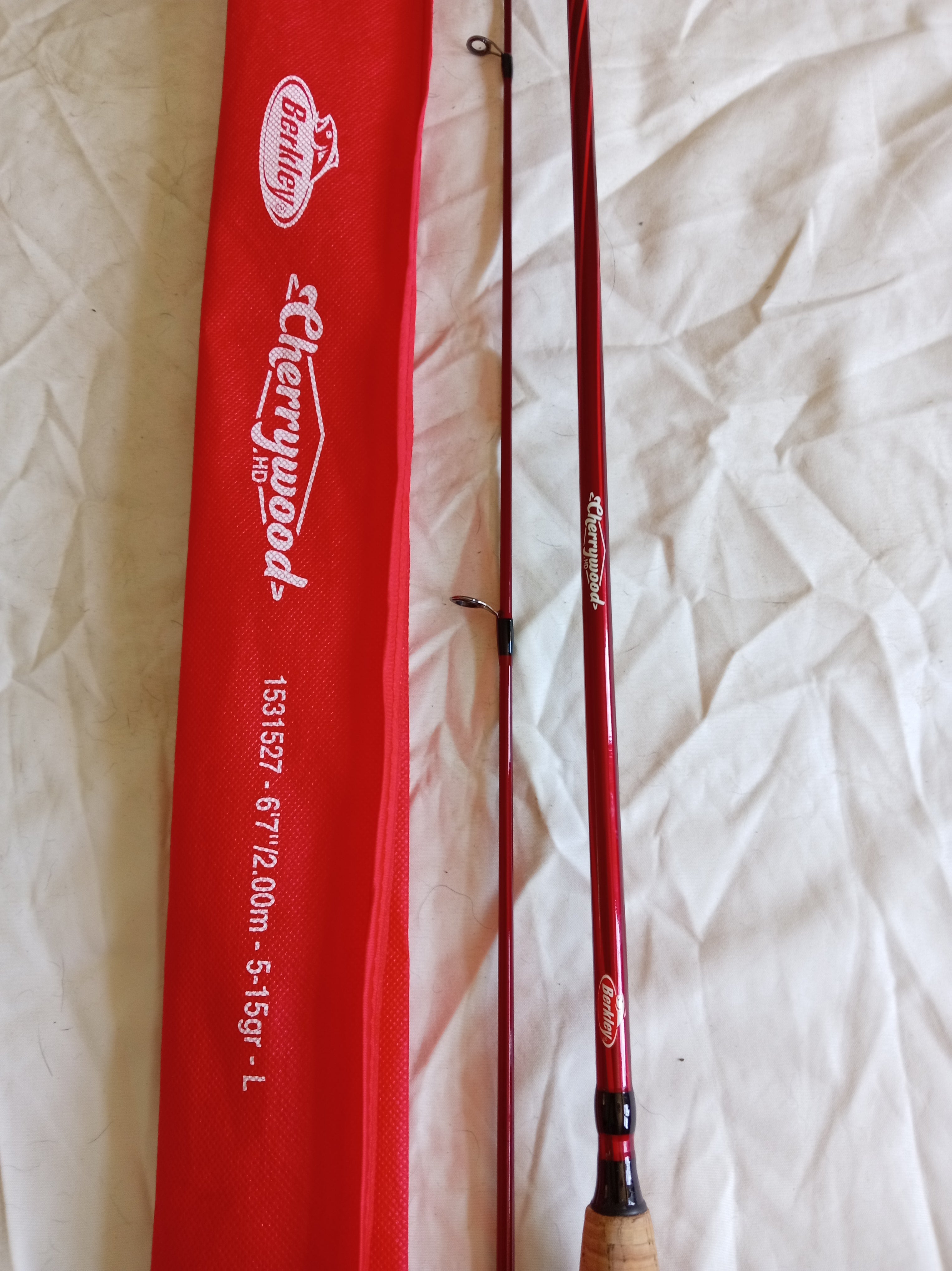 Berkley Cherrywood 6ft 7in Lure Rod 5-25g Spinning Rod Excellent Used Condition