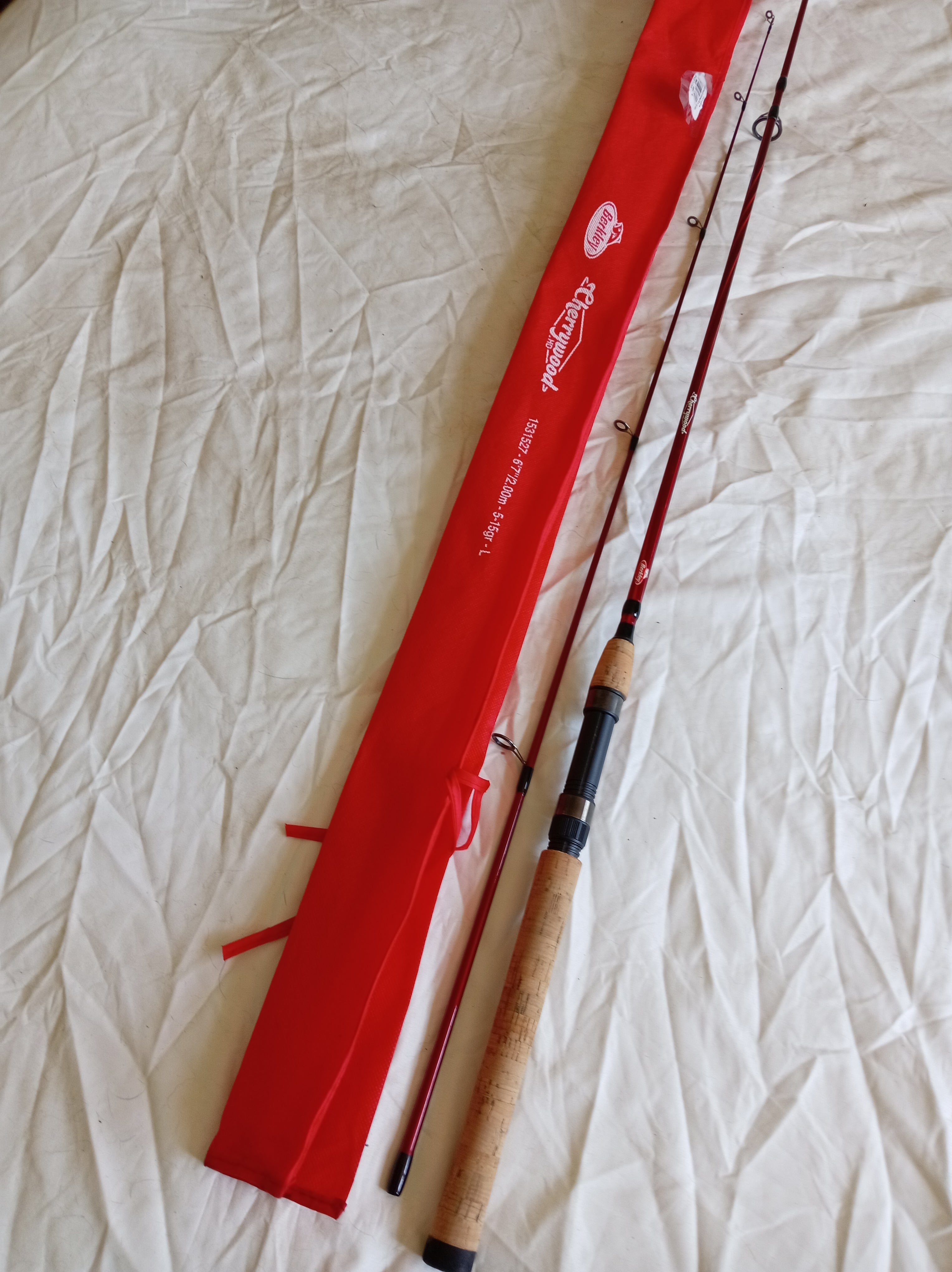 Berkley Cherrywood 6ft 7in Lure Rod 5-25g Spinning Rod Excellent Used Condition