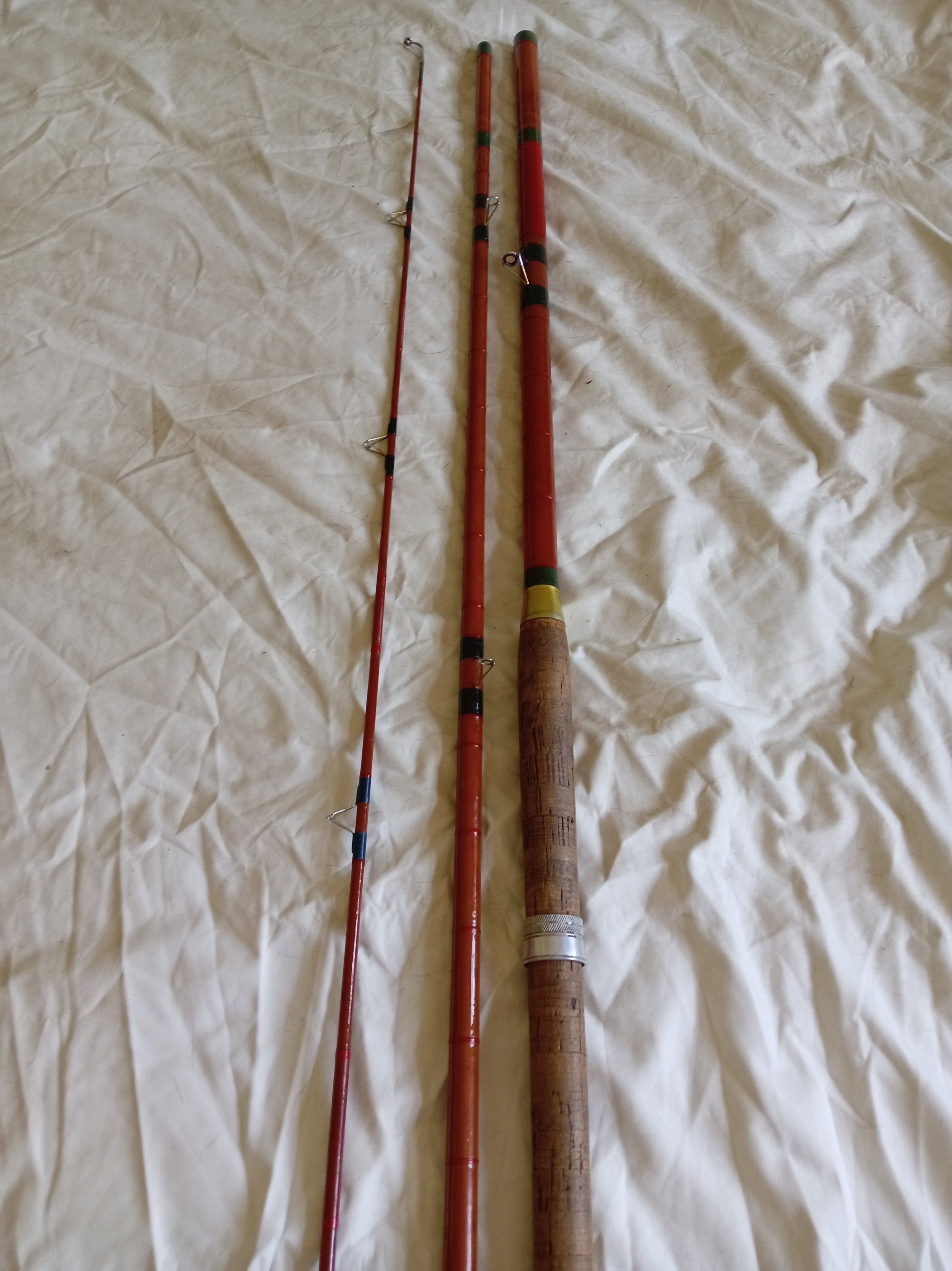Vintage J Clayton Boston 13ft Fibreglass Fishing Rod Fenland Handbuilt Match Float