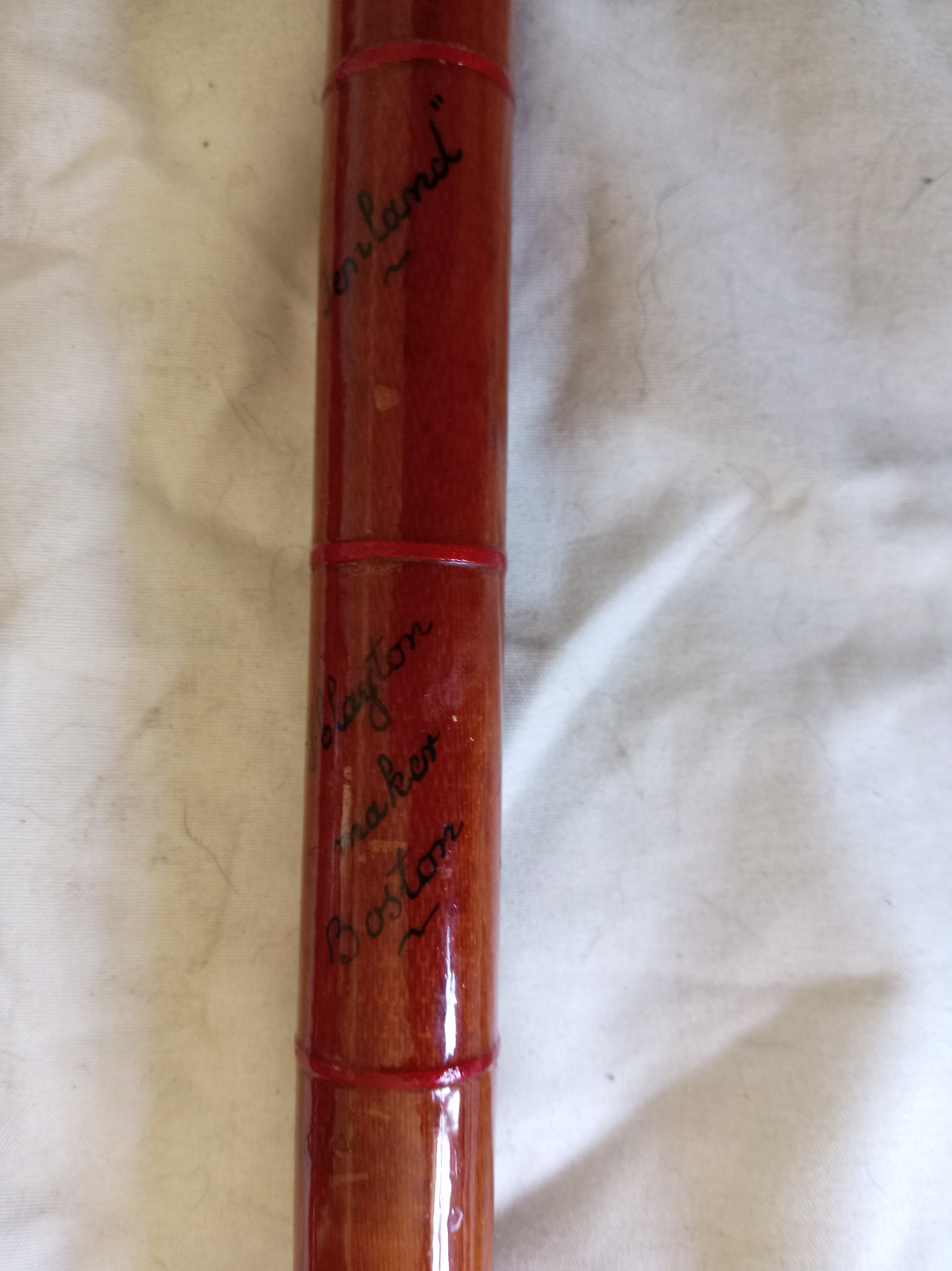 Vintage J Clayton Boston 13ft Fibreglass Fishing Rod Fenland Handbuilt Match Float