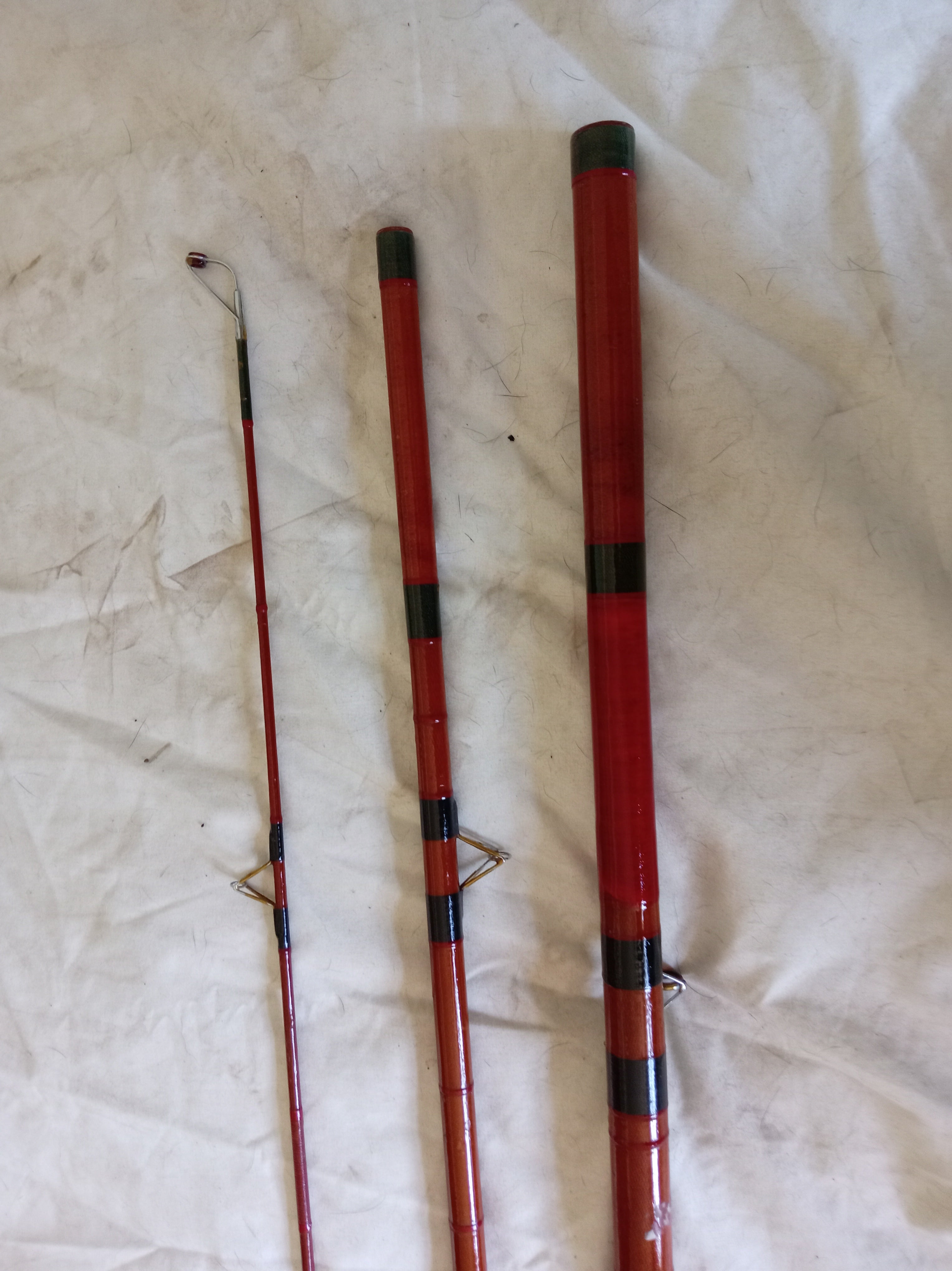 Vintage J Clayton Boston 13ft Fibreglass Fishing Rod Fenland Handbuilt Match Float