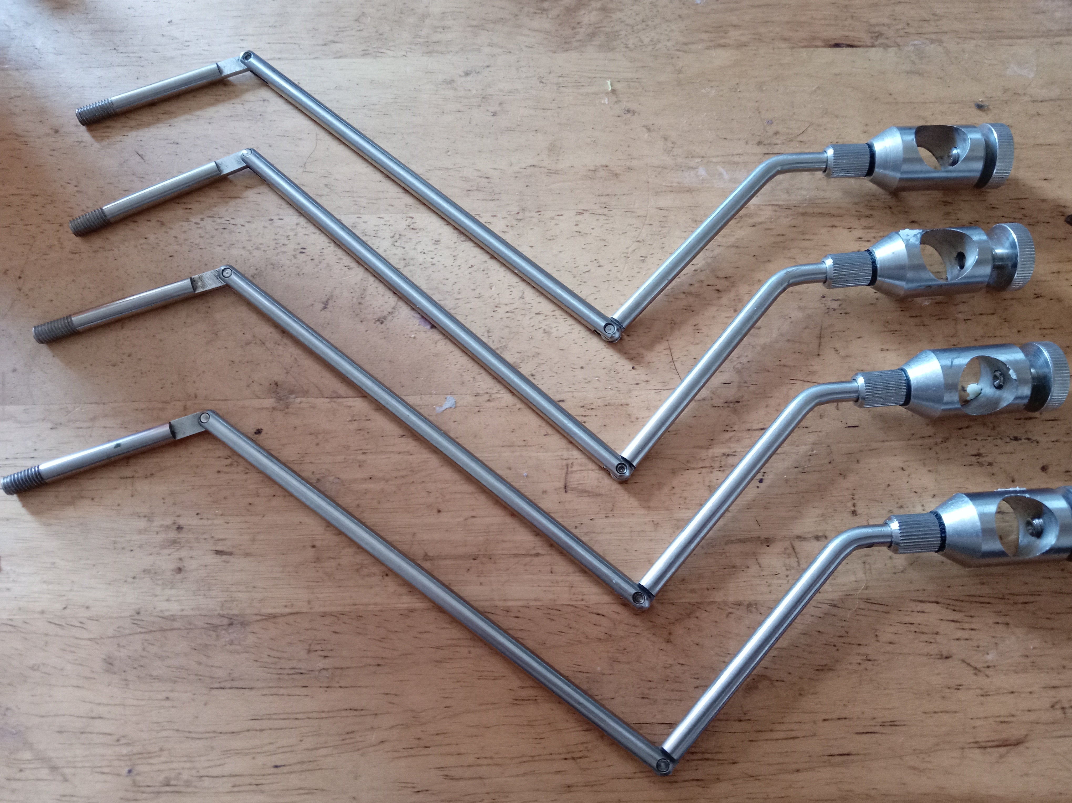 4x Stainless Steel Carp Hanger Bobbin Swing Arms Fit Solar Banksticks Indicator