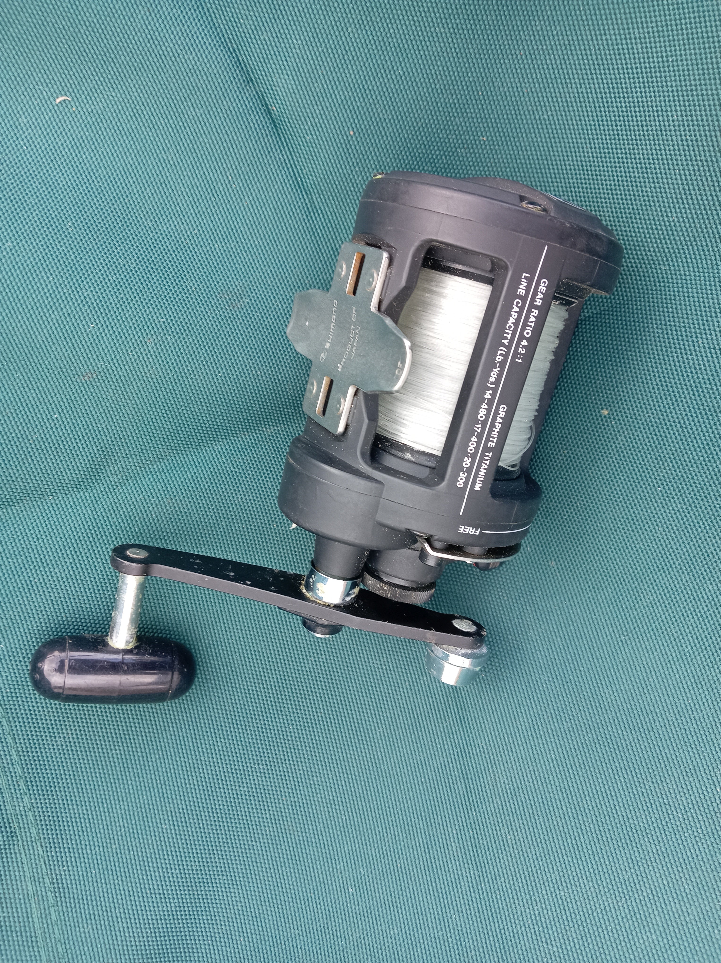 Used Shimano Triton Charter Special TR2000 Lever Drag Boat Reel Level Wind TR 2000