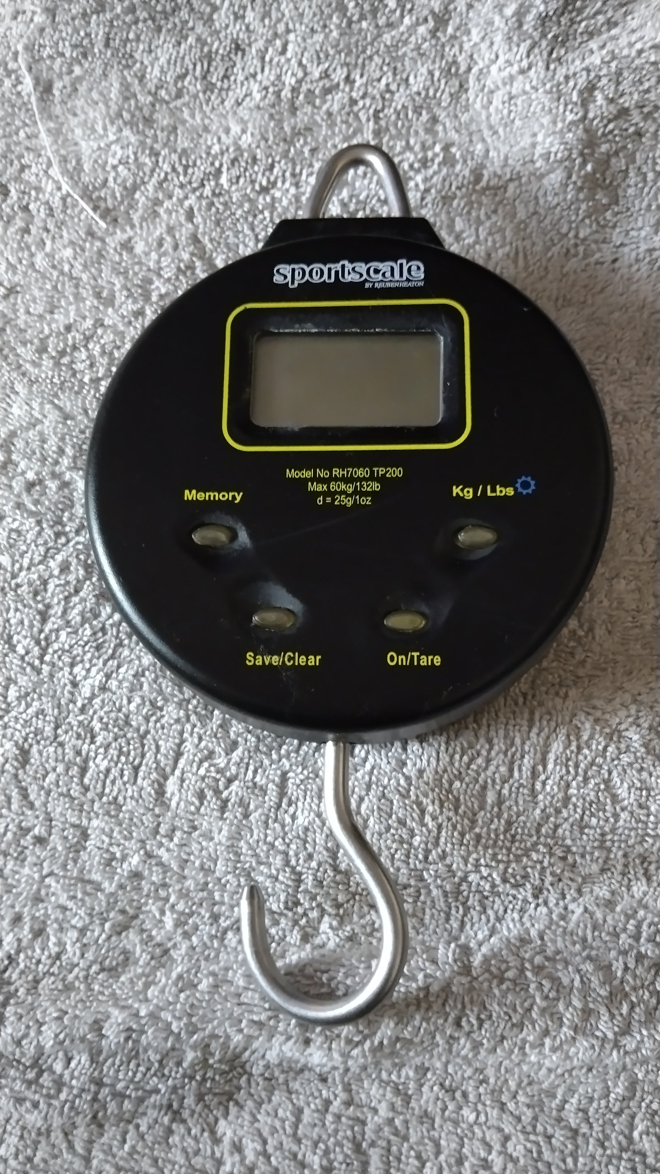 Reuben Heaton Sportscale Digital Scales 60kg 132lb & Aqua Pouch