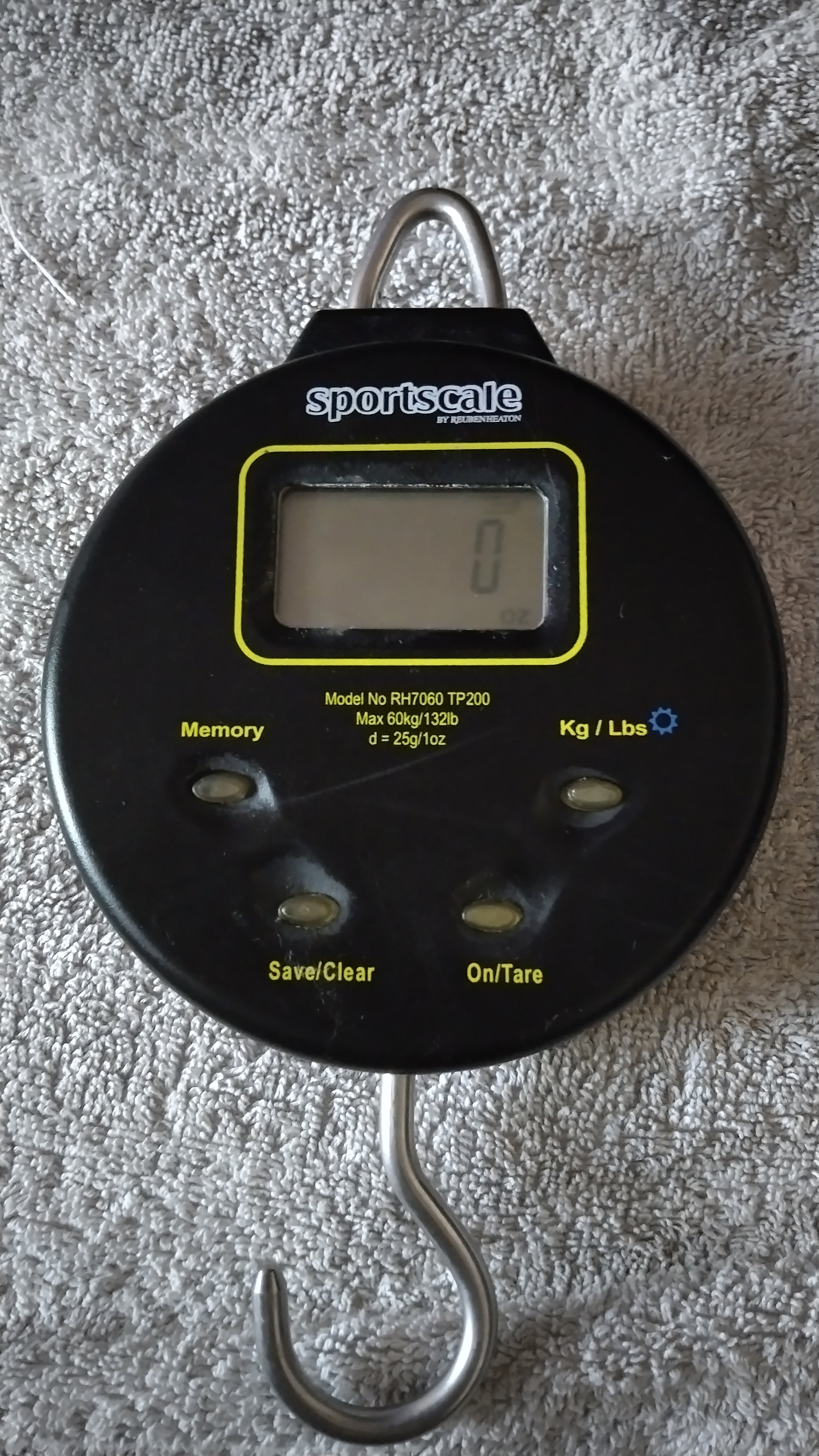 Reuben Heaton Sportscale Digital Scales 60kg 132lb & Aqua Pouch