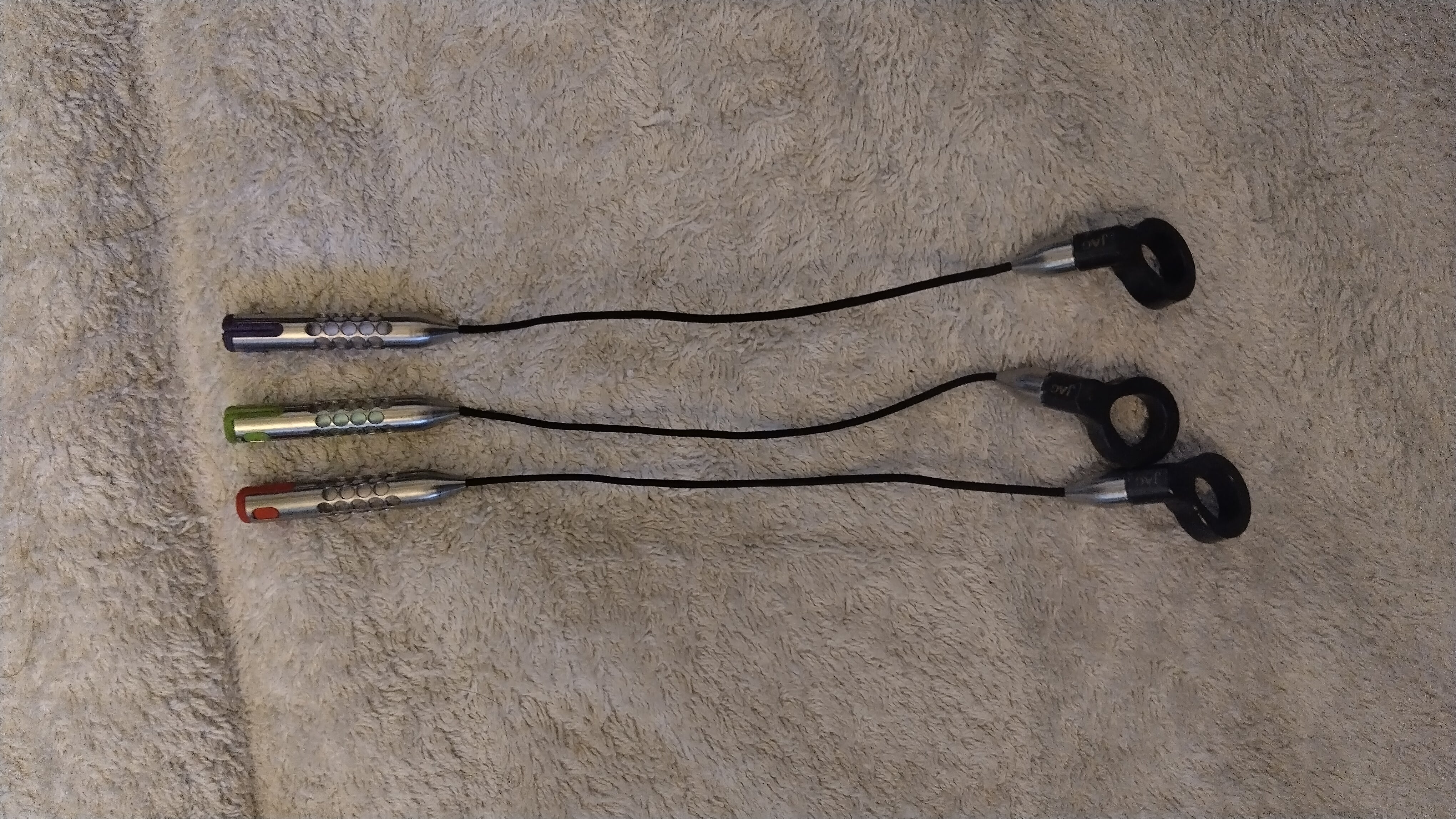 JAG Safe Line Indicator Set of 3 Bobbin Hangers Carp Fishing Tackle Accessories