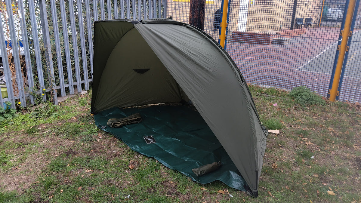Fox Stalker Shelter Carp Fishing Bivvy Lightweight Shelter VGC Complete