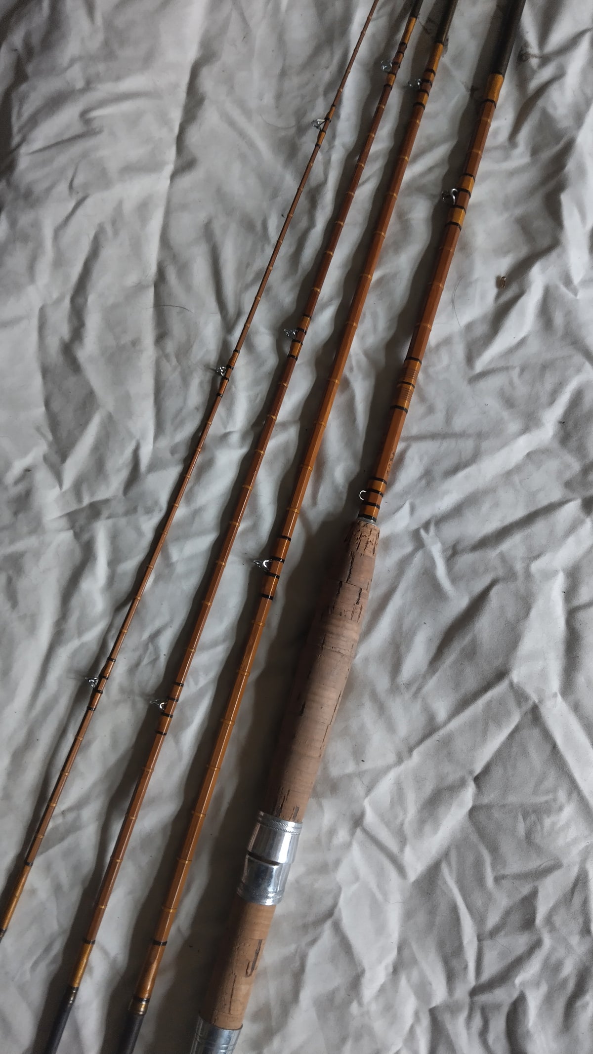 W Eyles Handbuilt 8ft Split Cane Fly Rod Vintage Traditional Cane Fly Fishing