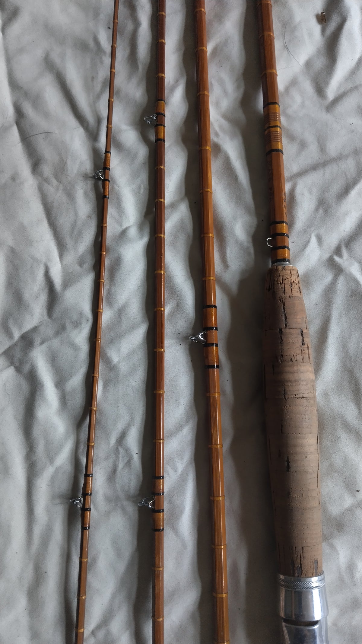 W Eyles Handbuilt 8ft Split Cane Fly Rod Vintage Traditional Cane Fly Fishing