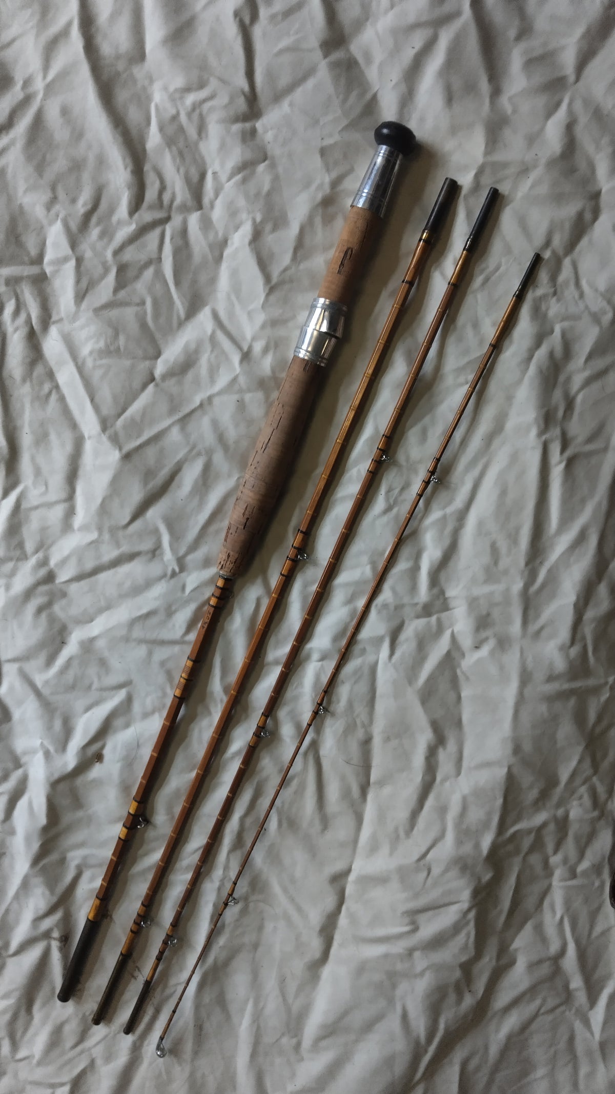 W Eyles Handbuilt 8ft Split Cane Fly Rod Vintage Traditional Cane Fly Fishing