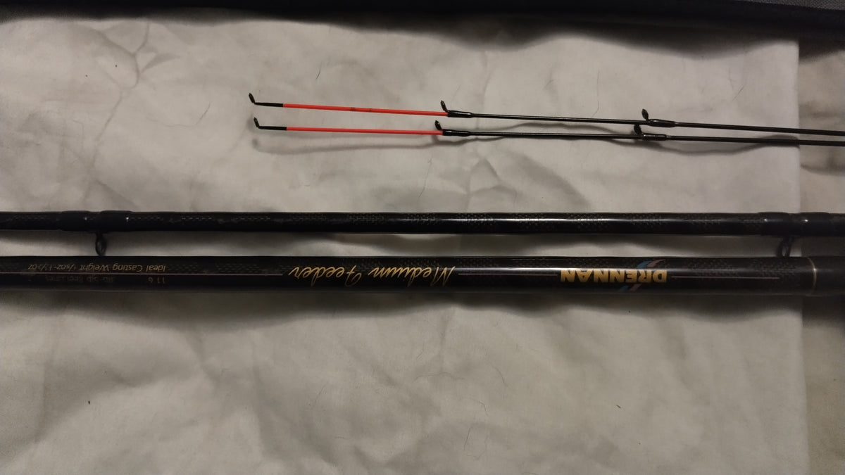 Drennan 11ft 6in Medium Feeder Rod + 2 Tips & Original Bag Coarse Fishing