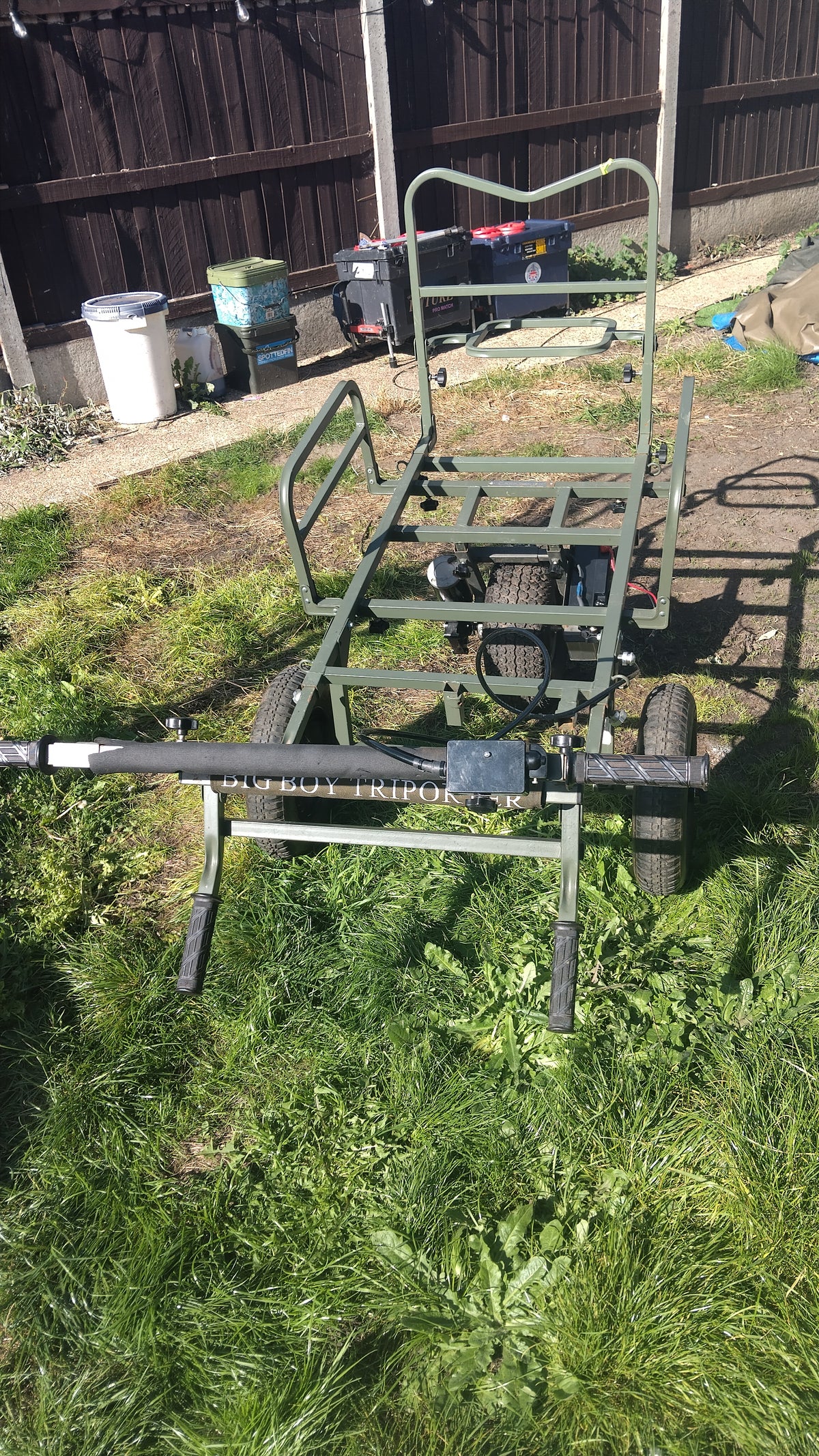 Carp Porter Big Boy Triporter Power Conversion Electric Fishing Barrow 12V