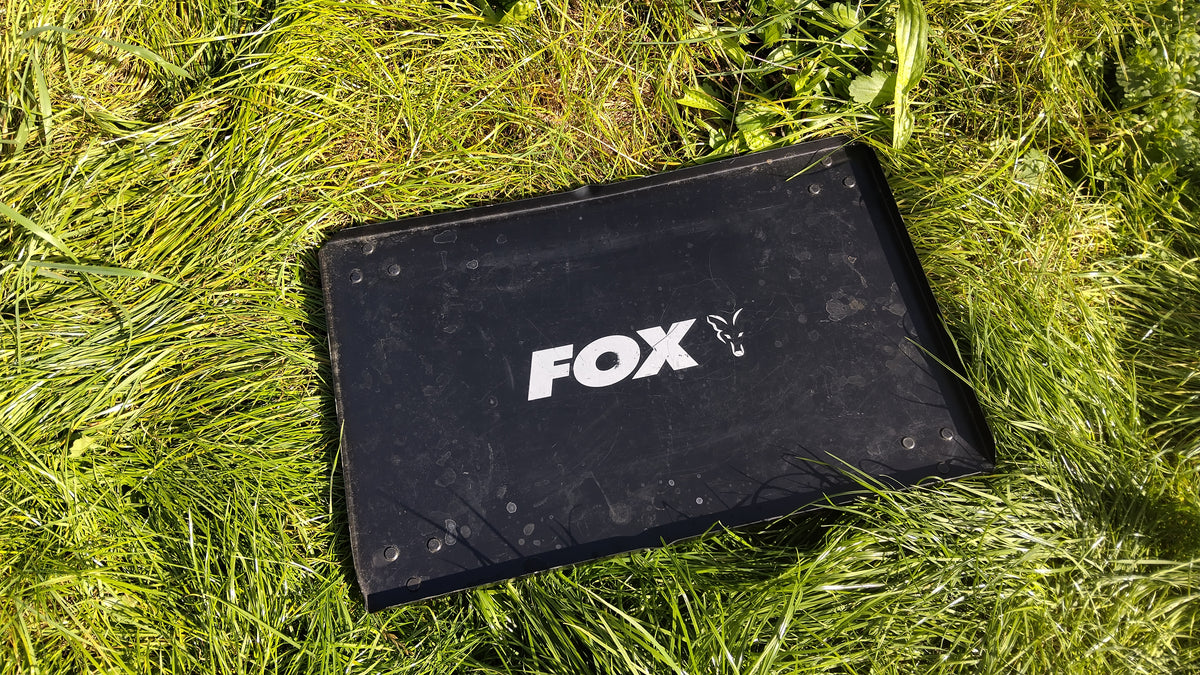 Fox Carp Fishing Metal Bivvy Table 47cm x 30cm with Carry Bag Carp Tackle