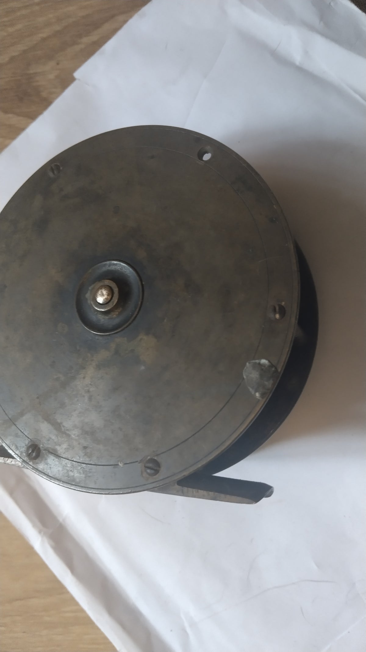 Antique W J Cummins Bishop Auckland 4" Brass Fishing Reel Centrepin