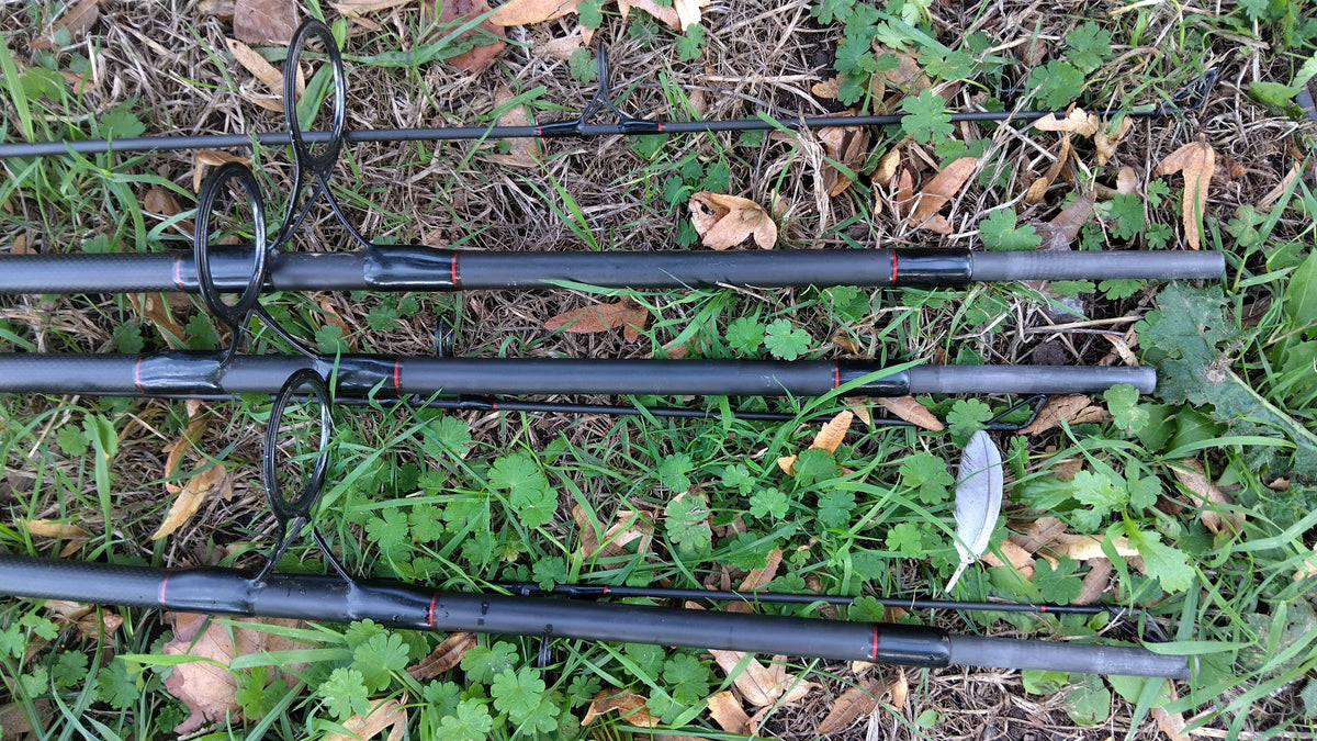 Sonik S4 Carp Rods 12ft 3.5lb Test Curve 50mm Guides – Set of 3, VGC