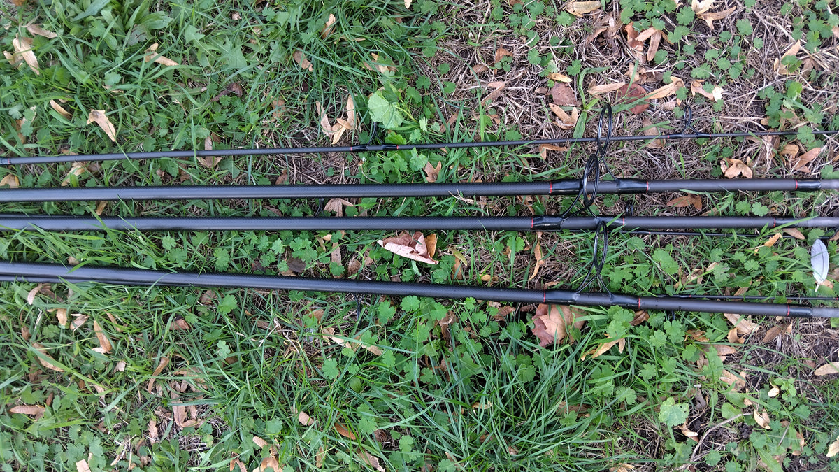 Sonik S4 Carp Rods 12ft 3.5lb Test Curve 50mm Guides – Set of 3, VGC