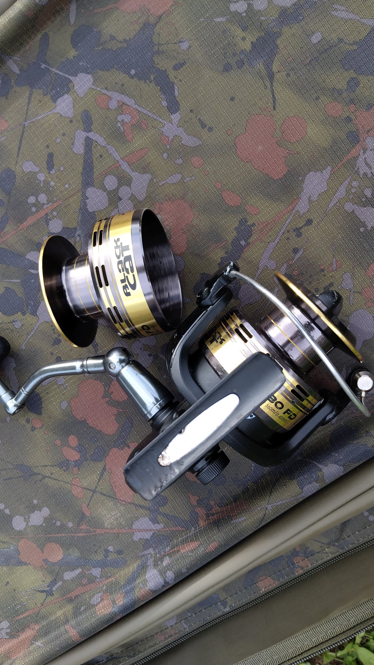 Black Cat P880 FD Catfish Fishing Reel Front Drag with Spare Spool