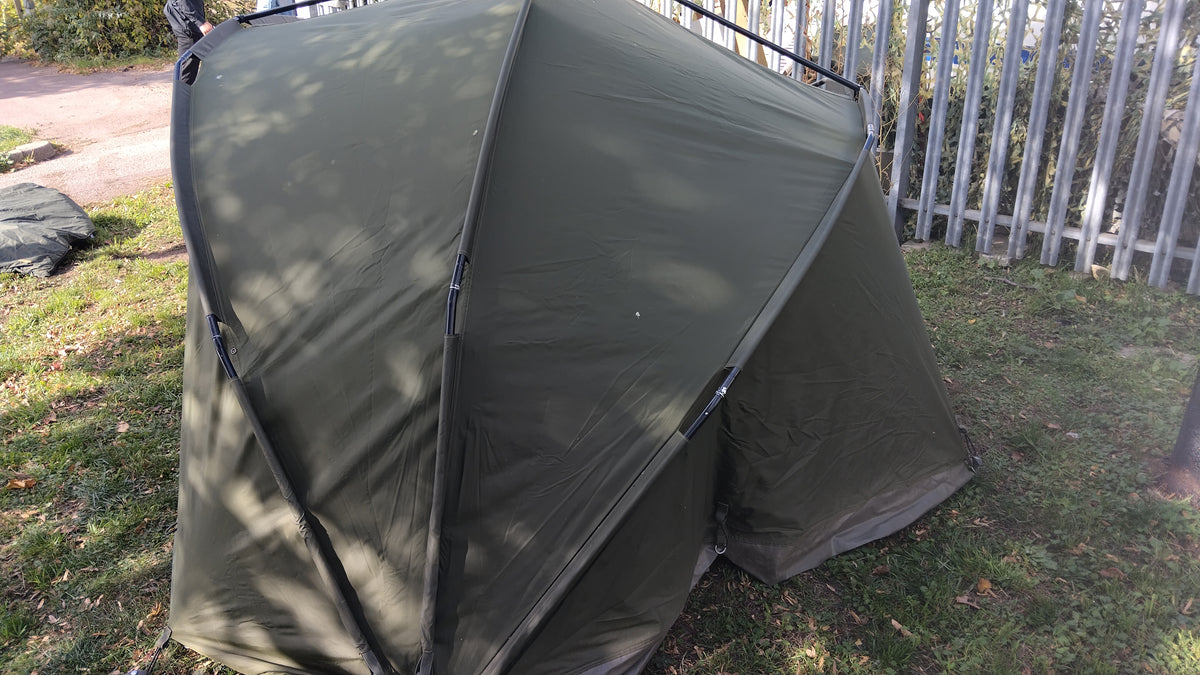 Trakker Armadillo 2 Man Carp Fishing Bivvy + Winter Overwrap Groundsheet & Pegs