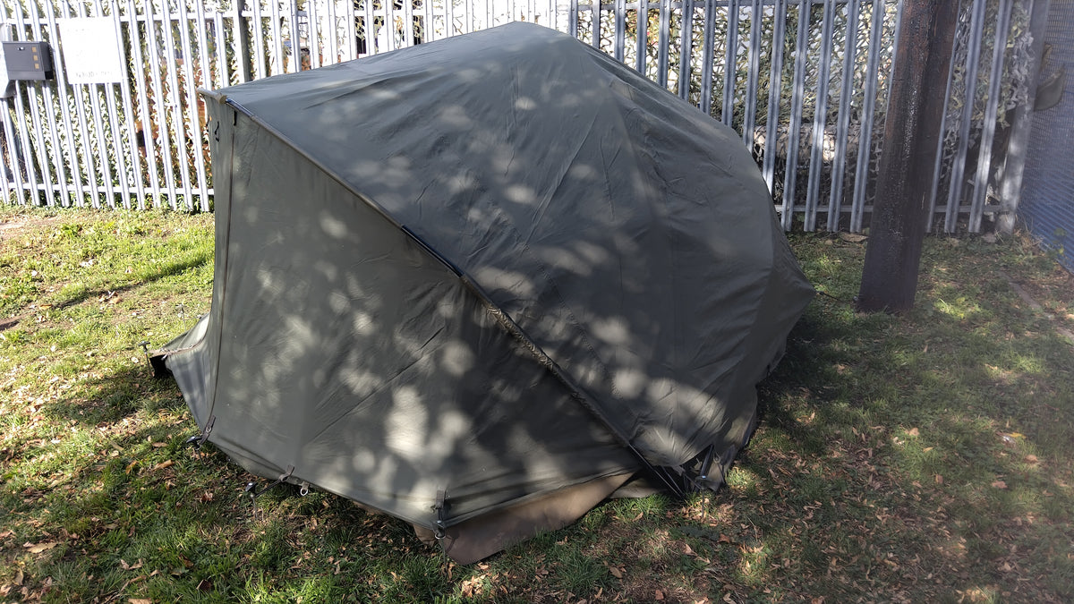 Trakker Armadillo 2 Man Carp Fishing Bivvy + Winter Overwrap Groundsheet & Pegs