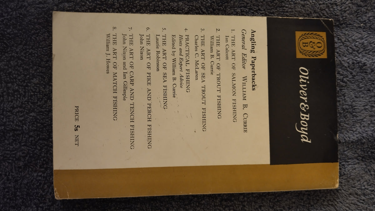 The Art of Match Fishing William J Howes Oliver & Boyd Paperback Book Good