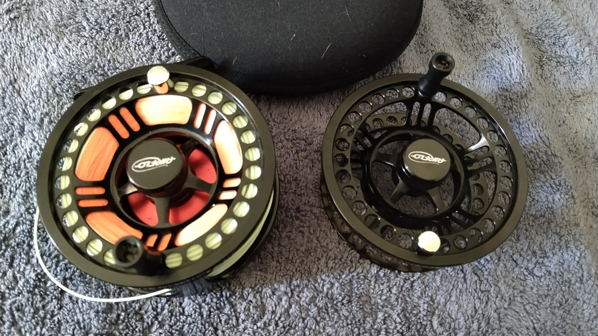 Airflo V-Lite 5/7 Fly Fishing Reel with Spare Spool & Neoprene Pouch