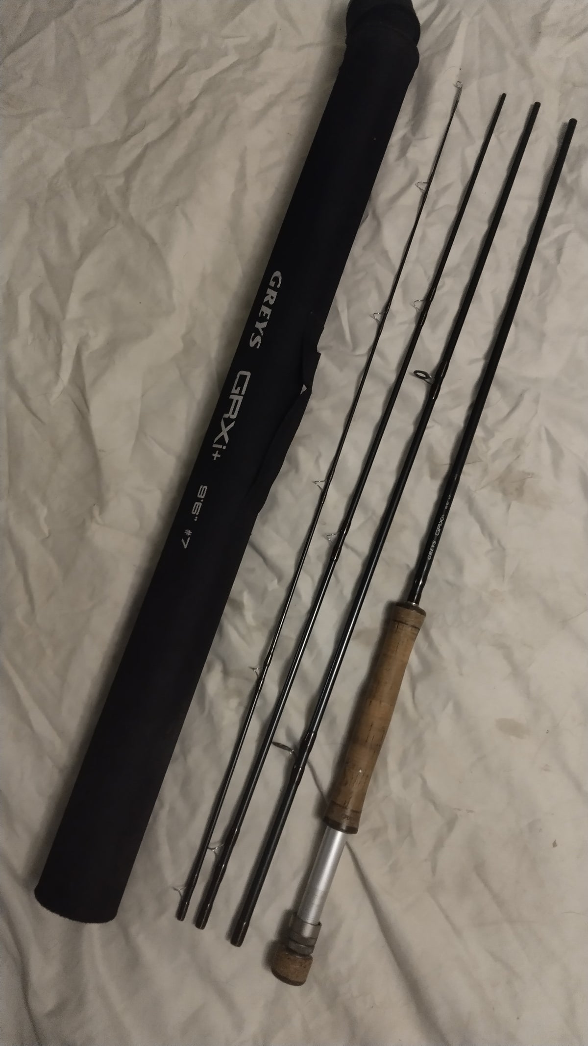 Greys GRXi+ 9ft 6in #7 Fly Fishing Rod 4 Piece with Zip Carry Tube Superb