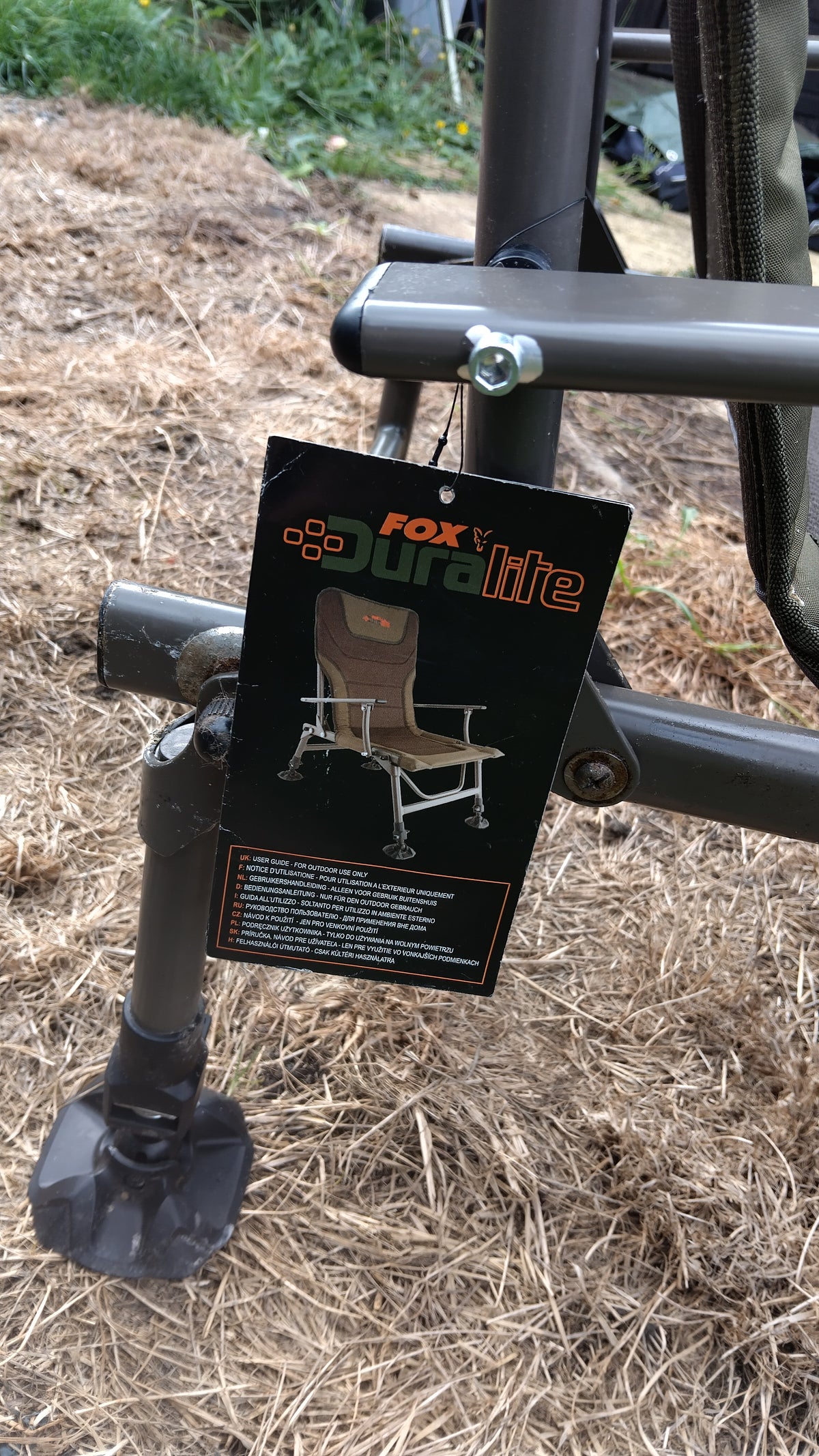 Fox Duralite Carp Fishing Chair with Arms – Excellent Used Condition
