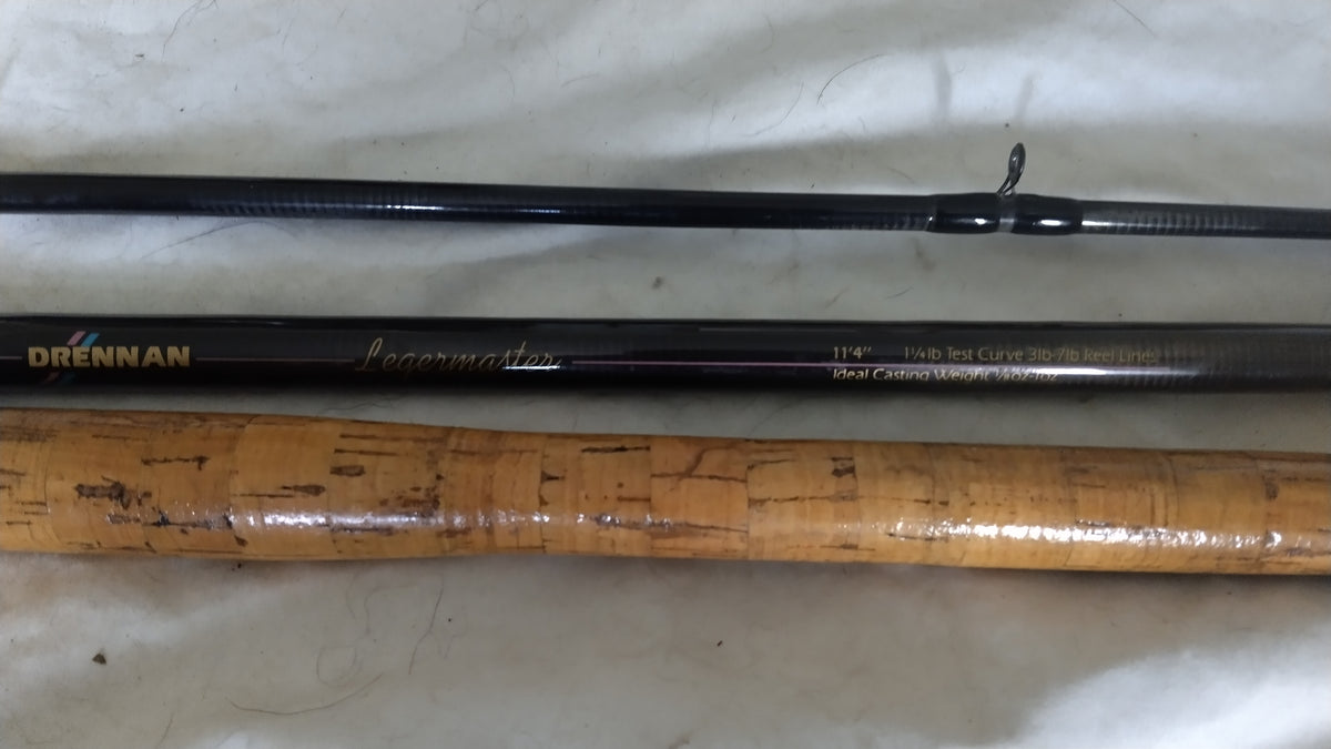 Drennan 1.25lb Three Piece Leger Fishing Rod Screw Tip Swingtip Fitting & Bag