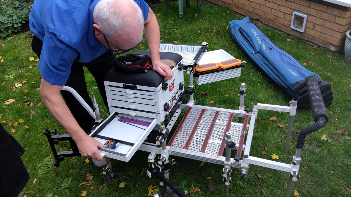 Octbox D25 Seat Box + Barrow Kit Footplate & Accessories Match Feeder Fishing